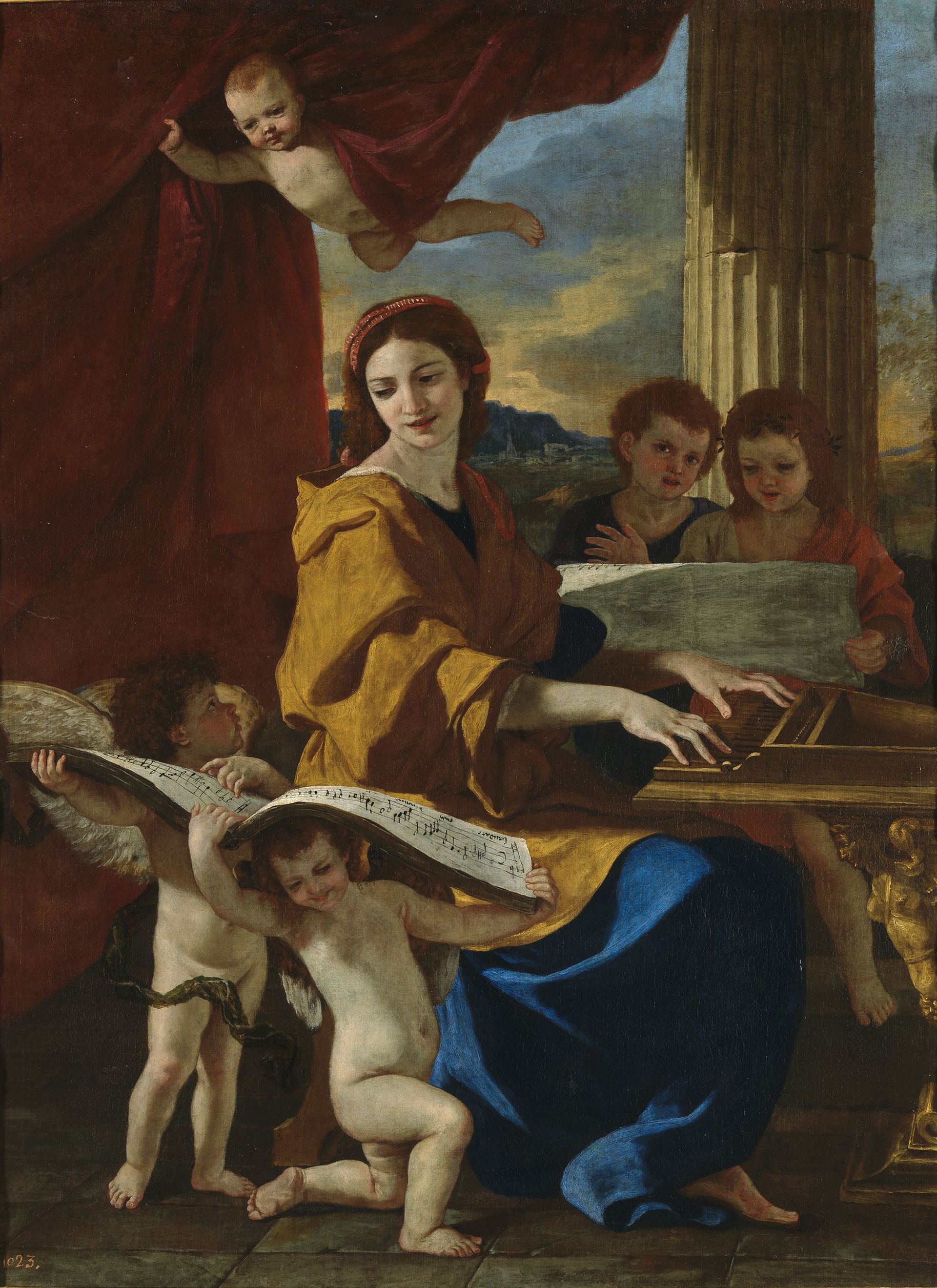 Saint Cecilia, c. 1635., Nicolas Poussin