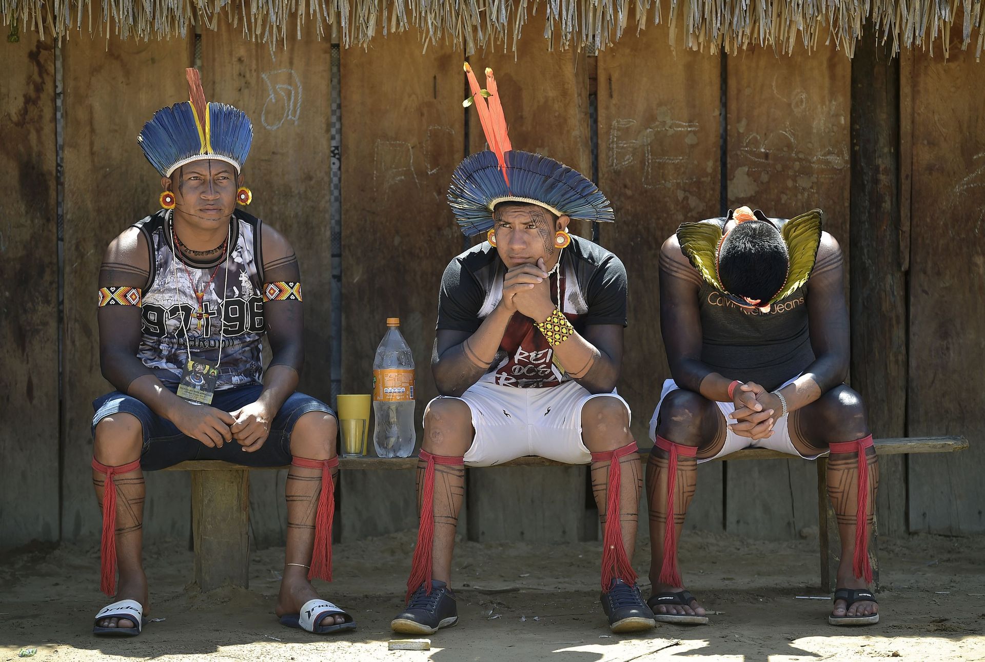 Indiens de la tribu Kayapo, en janvier 2020