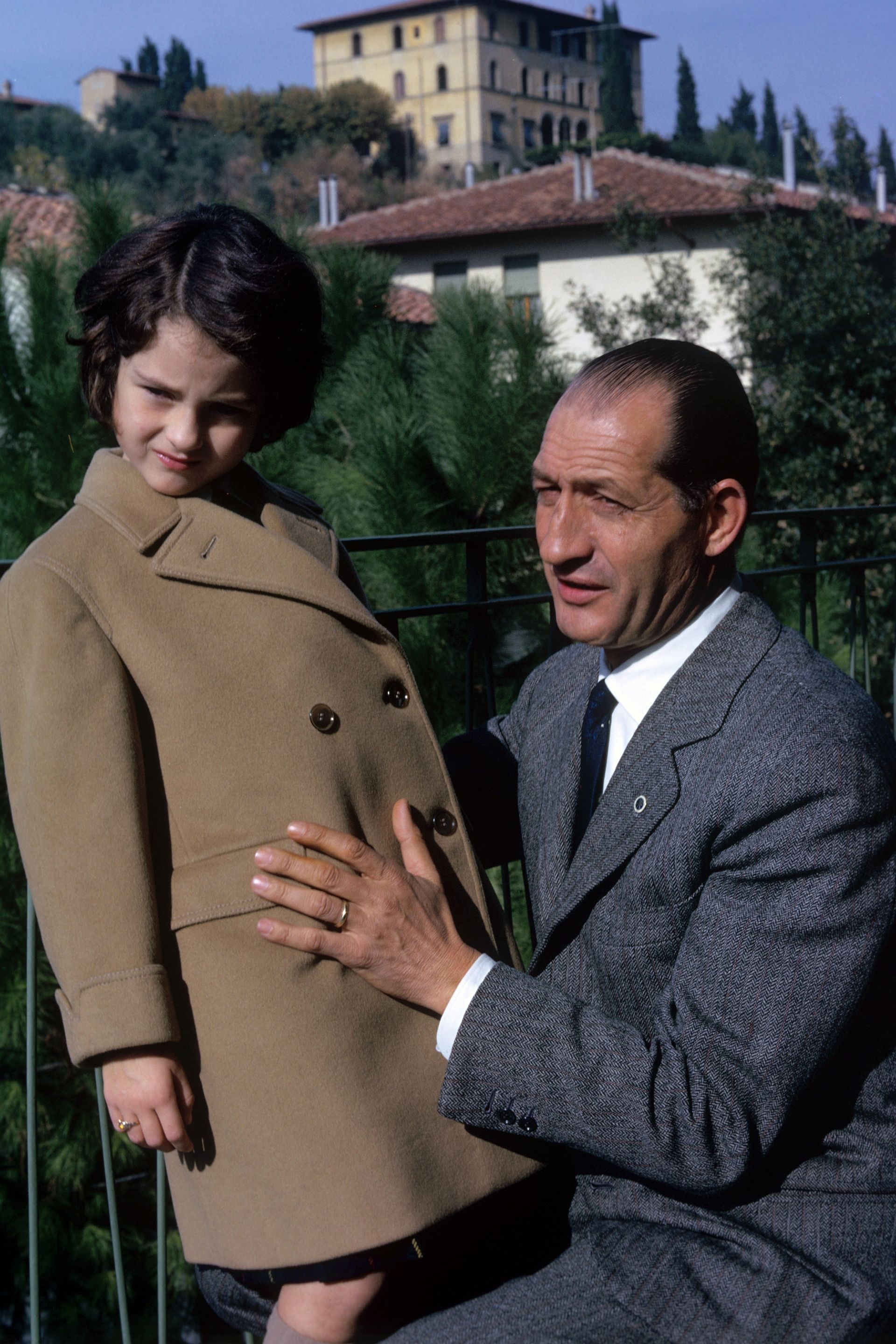 Gino et sa fille, Bianca Maria, en 1962. 