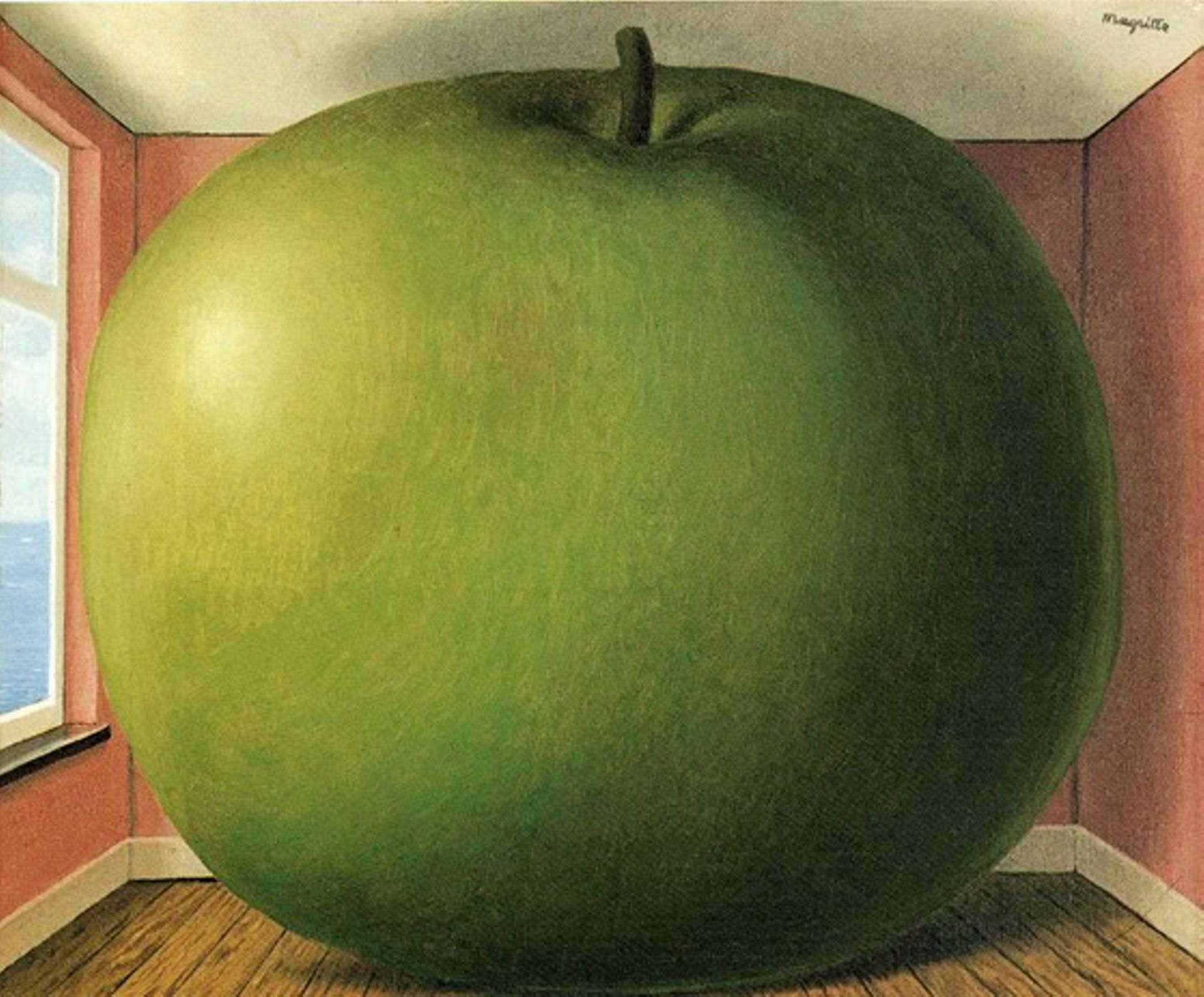 Peinture ”La chambre d’écoute” Magritte 1952