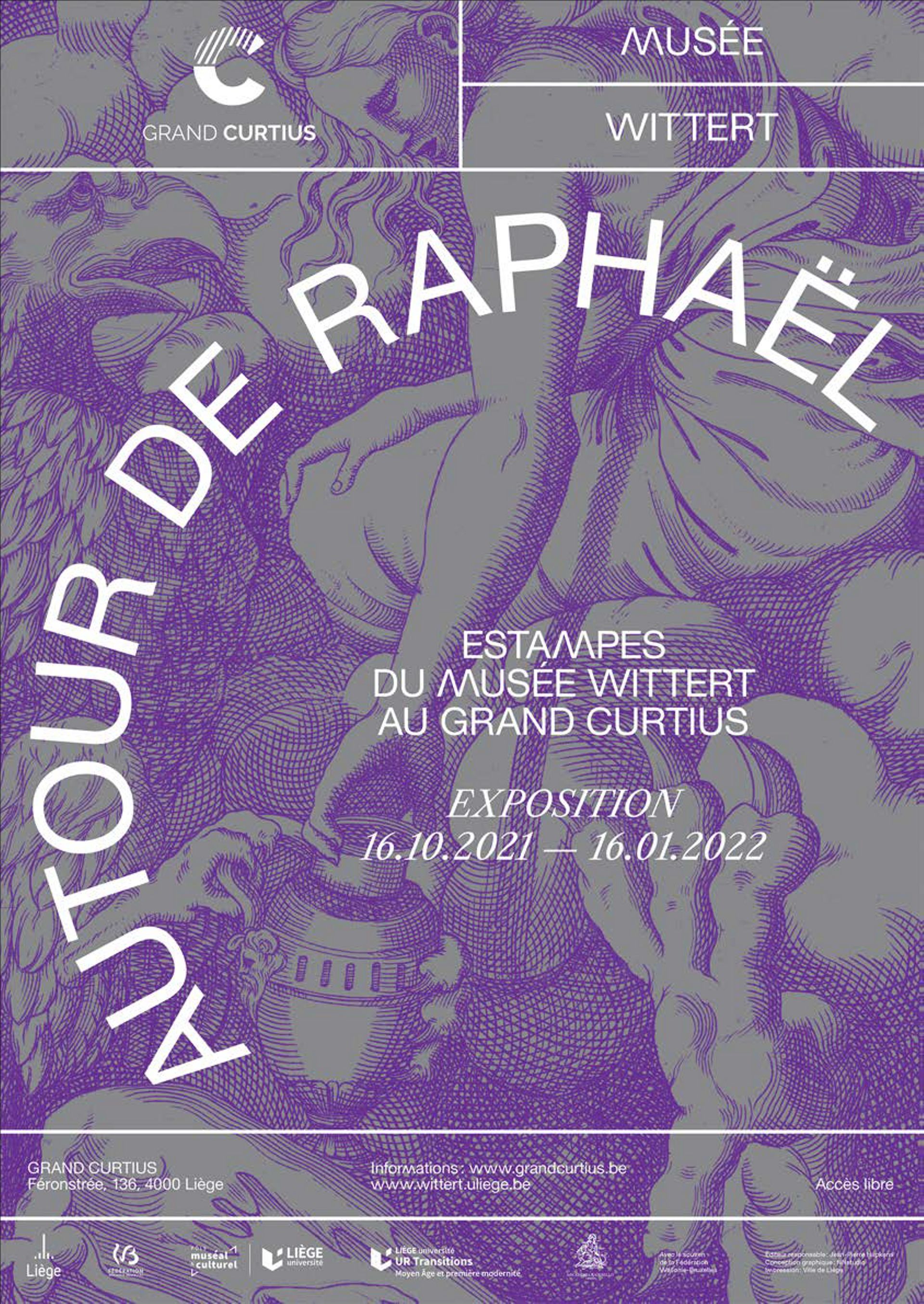 Affiche de l'exposition "Autour de Raphaël"