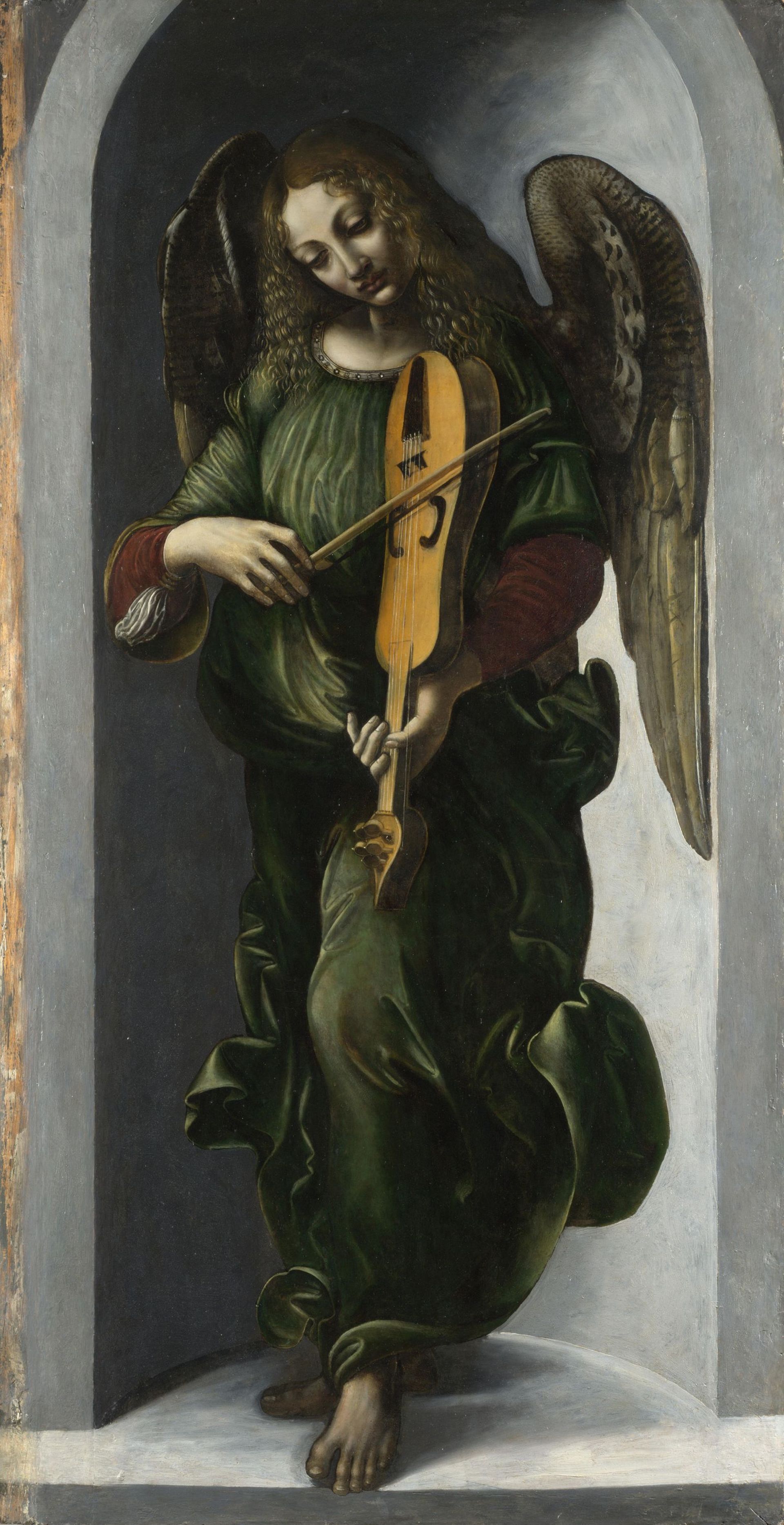 Léonard de Vinci, Un ange jouant de la vielle