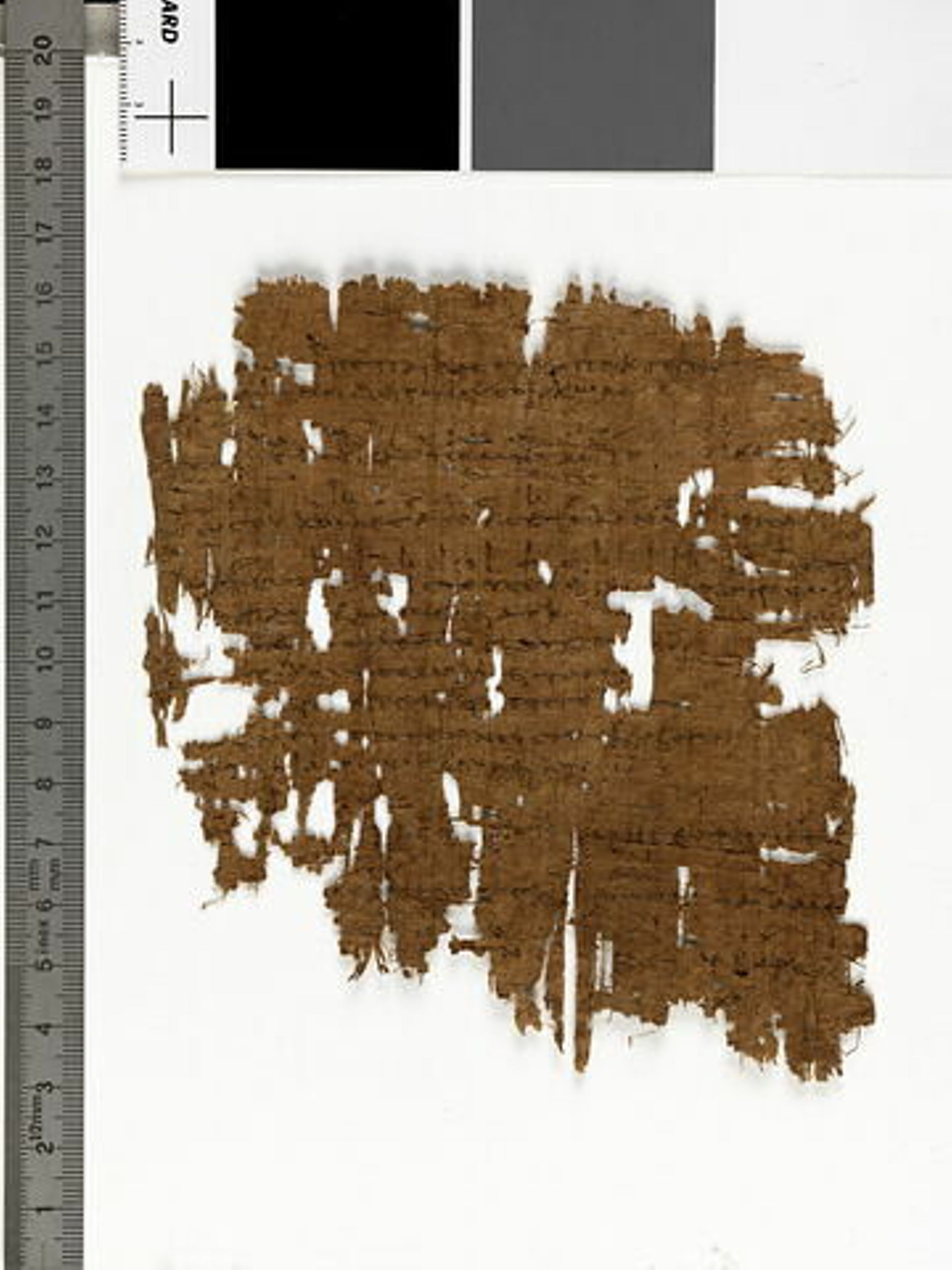 Papyrus ; Partition de Médée de Carcinos le jeune
Musée du Louvre, Département des Antiquités égyptiennes, E 10534 - https://collections.louvre.fr/ark:/53355/cl010001948 - https://collections.louvre.fr/CGU