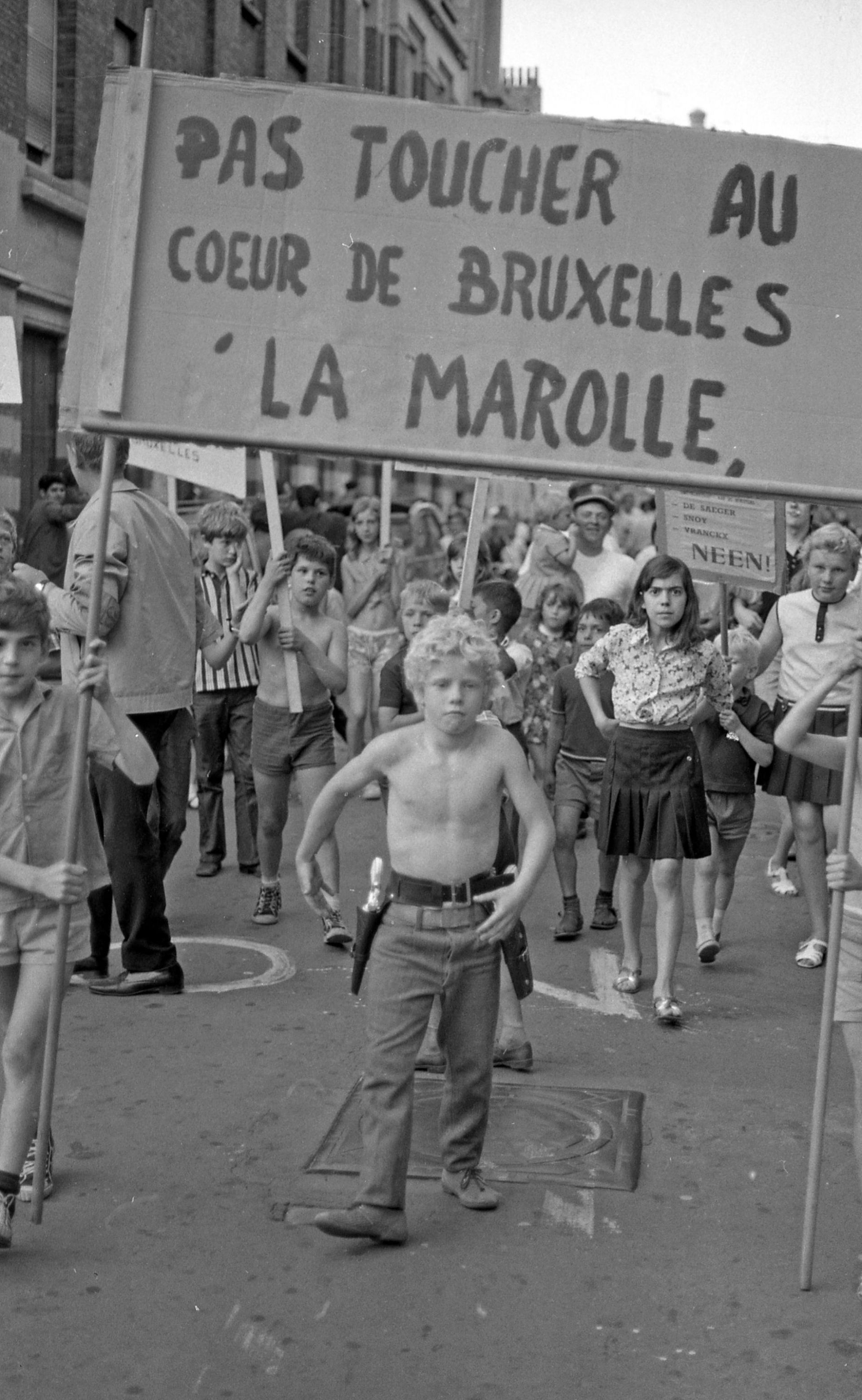 Le quartier des Marolles à Bruxelles, en 1969.