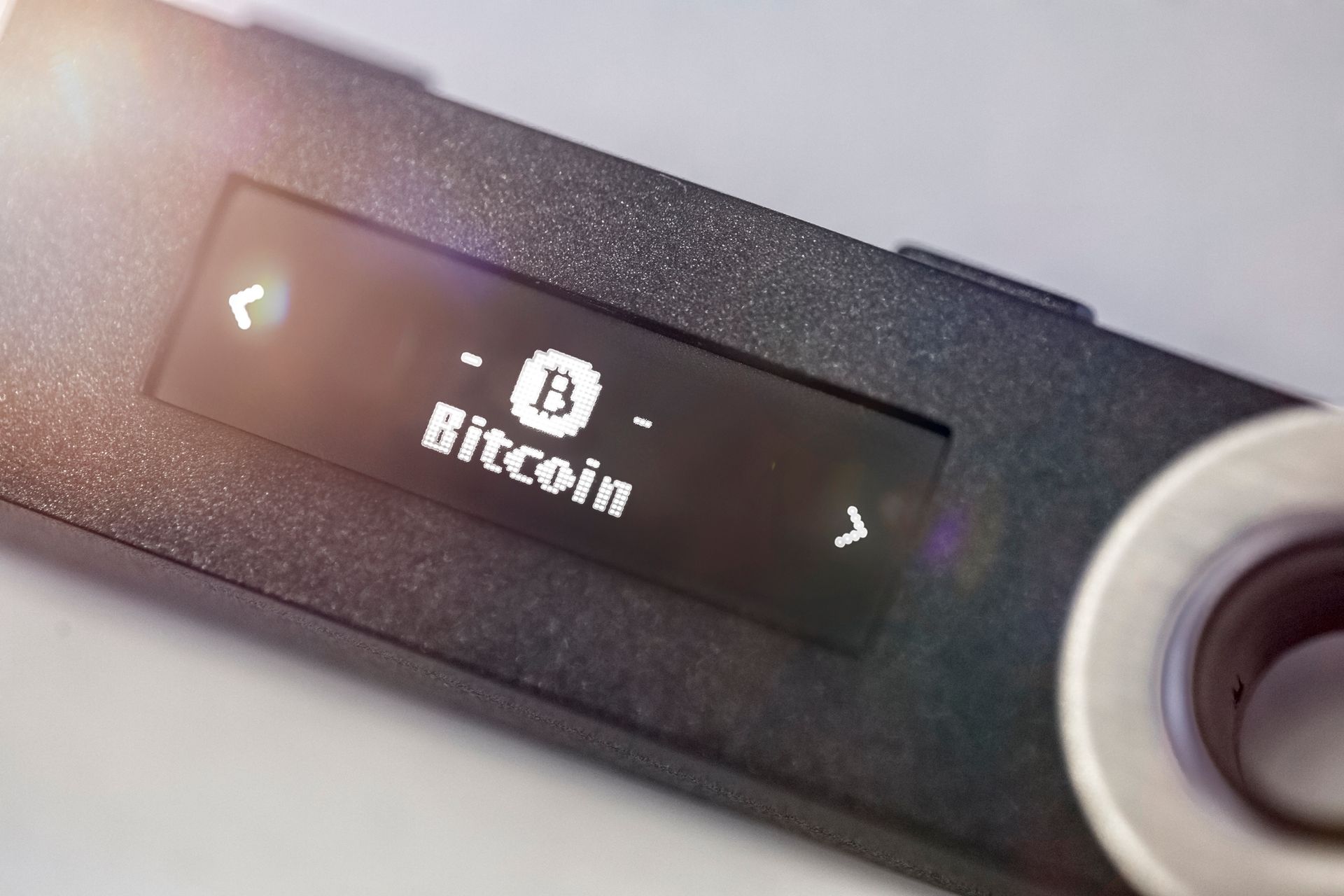 Un "wallet" en Bitcoin avec port USB