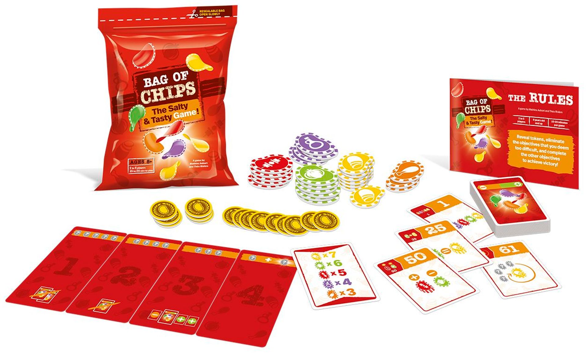 Paquet de chips, un jeu de société d'ambiance mini et salé 