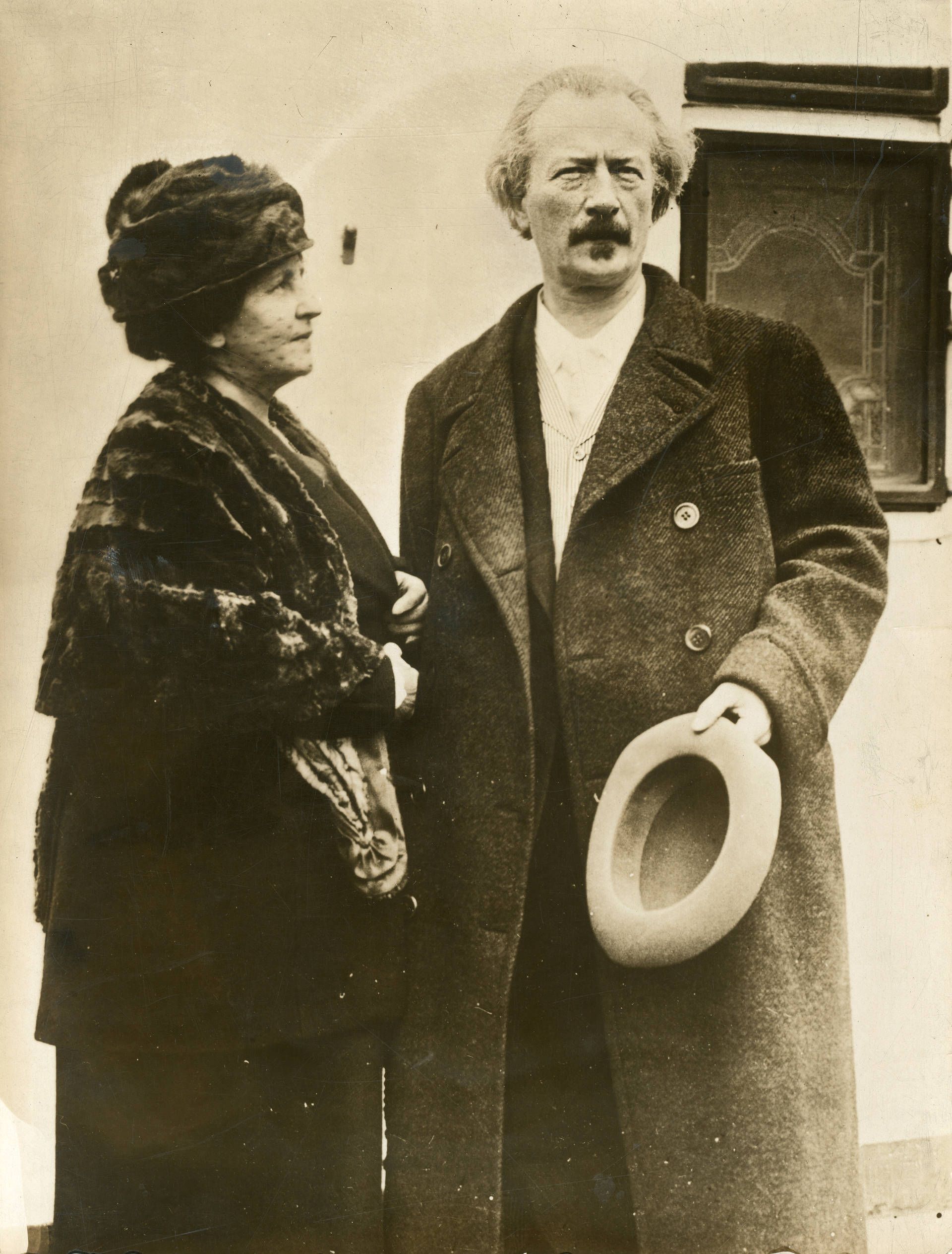 Ignace Paderewski avec sa femme Hélène Gorska, en 1915