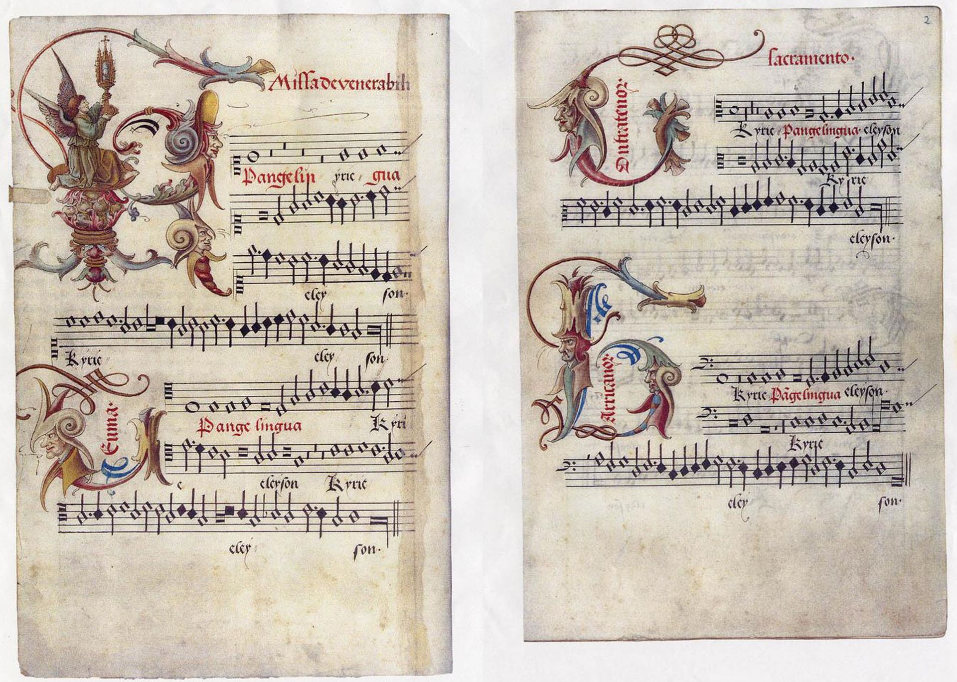 Missa Pange lingua, Manuscrit de Josquin Desprez