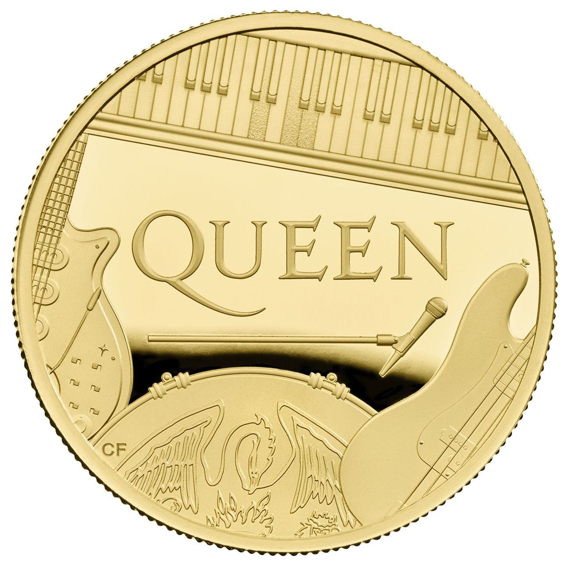 Des pièces de monnaie Queen