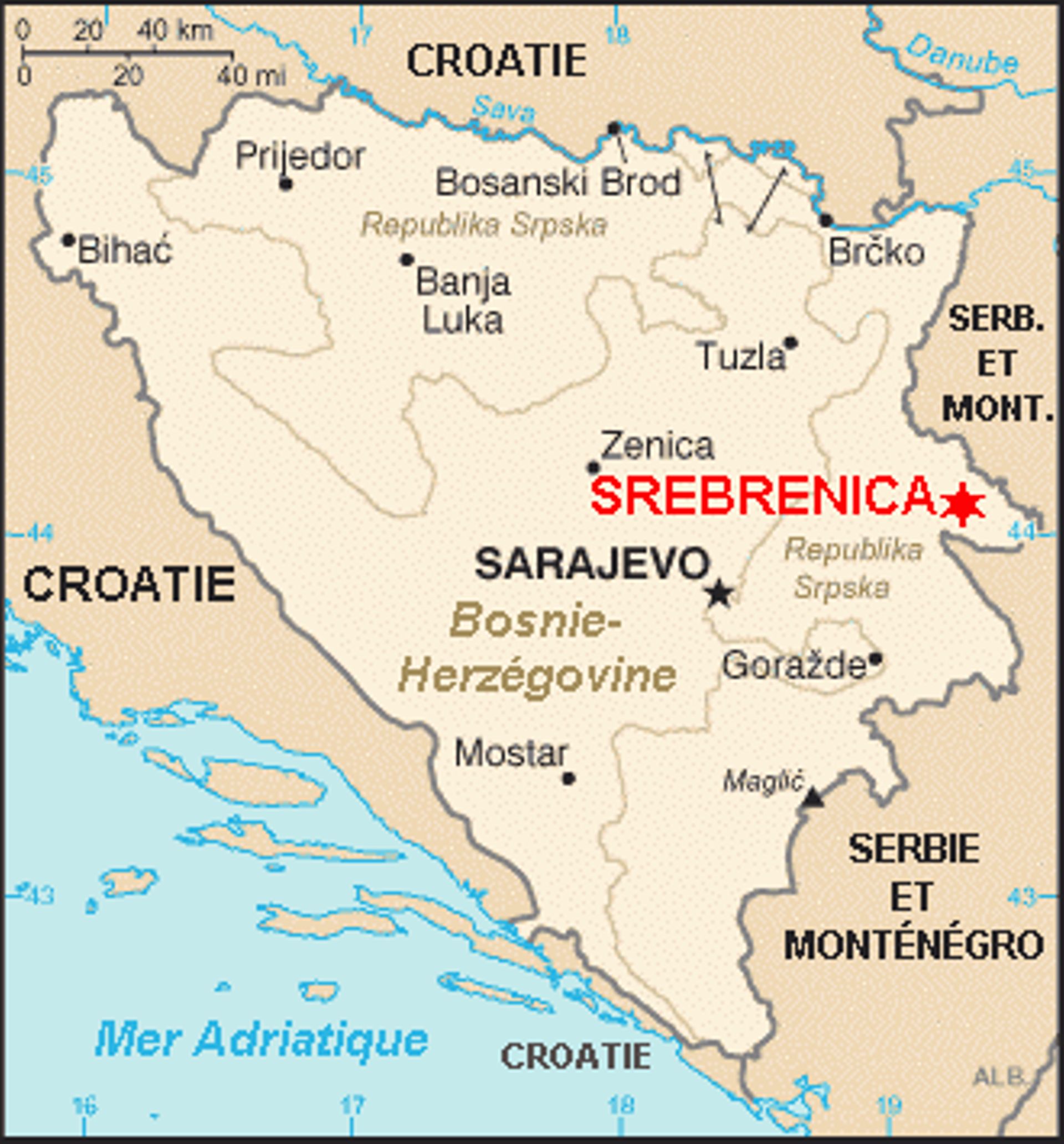 Bosnie: Srebrenica