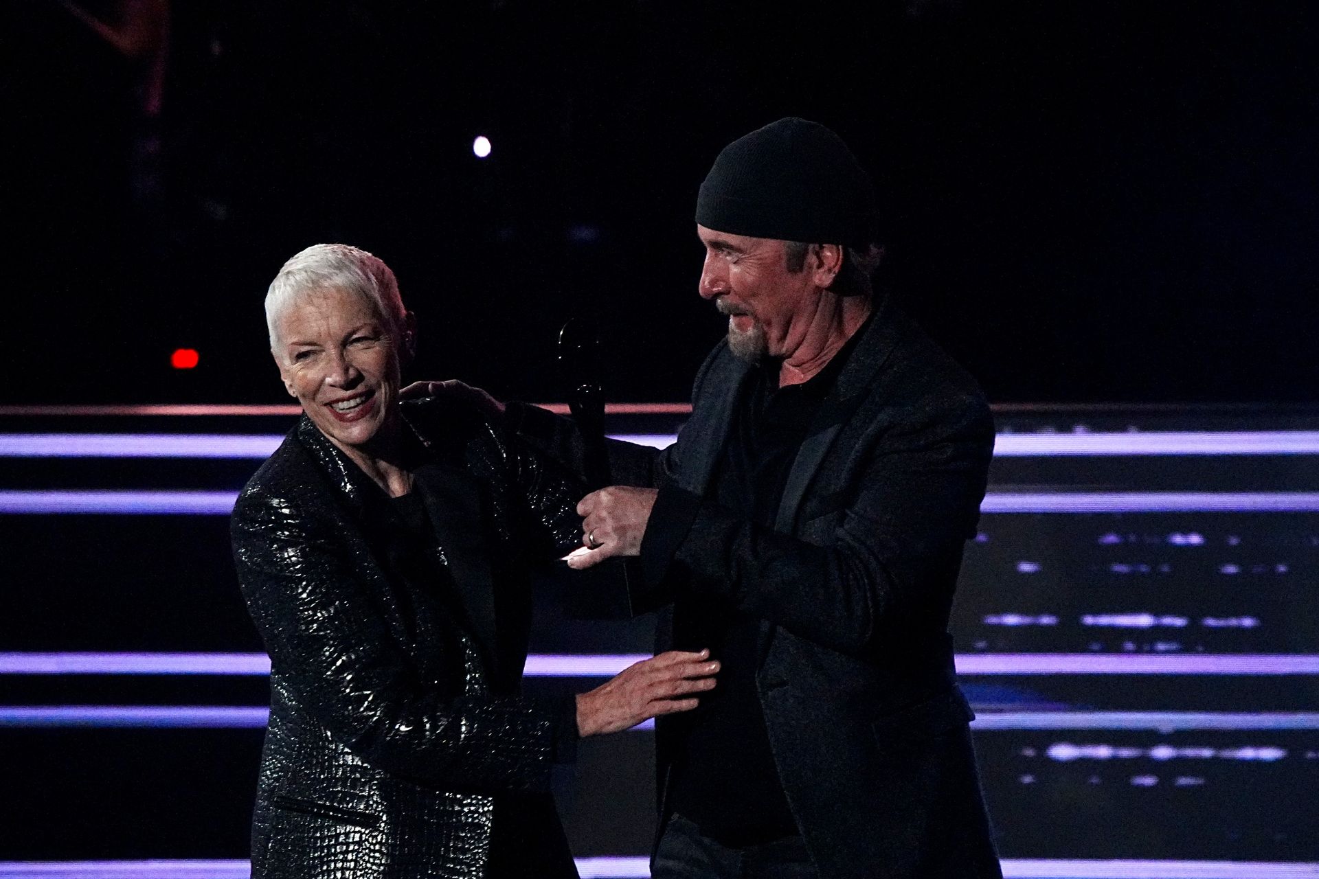 Annie Lennox et The Edge de U2