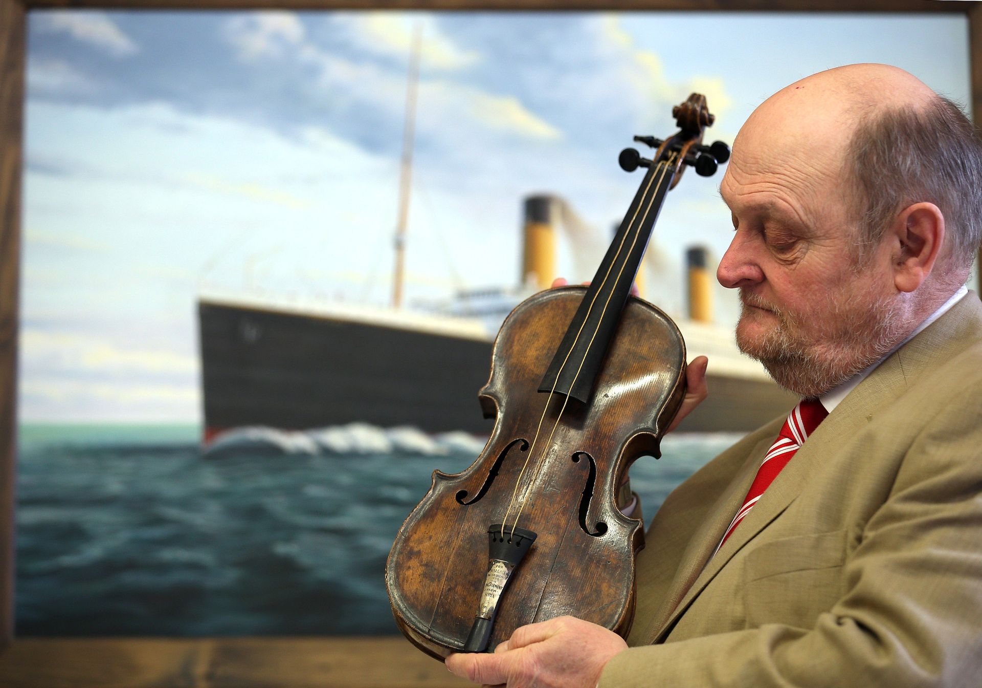 Titanic Violin Goes On Display To The Public