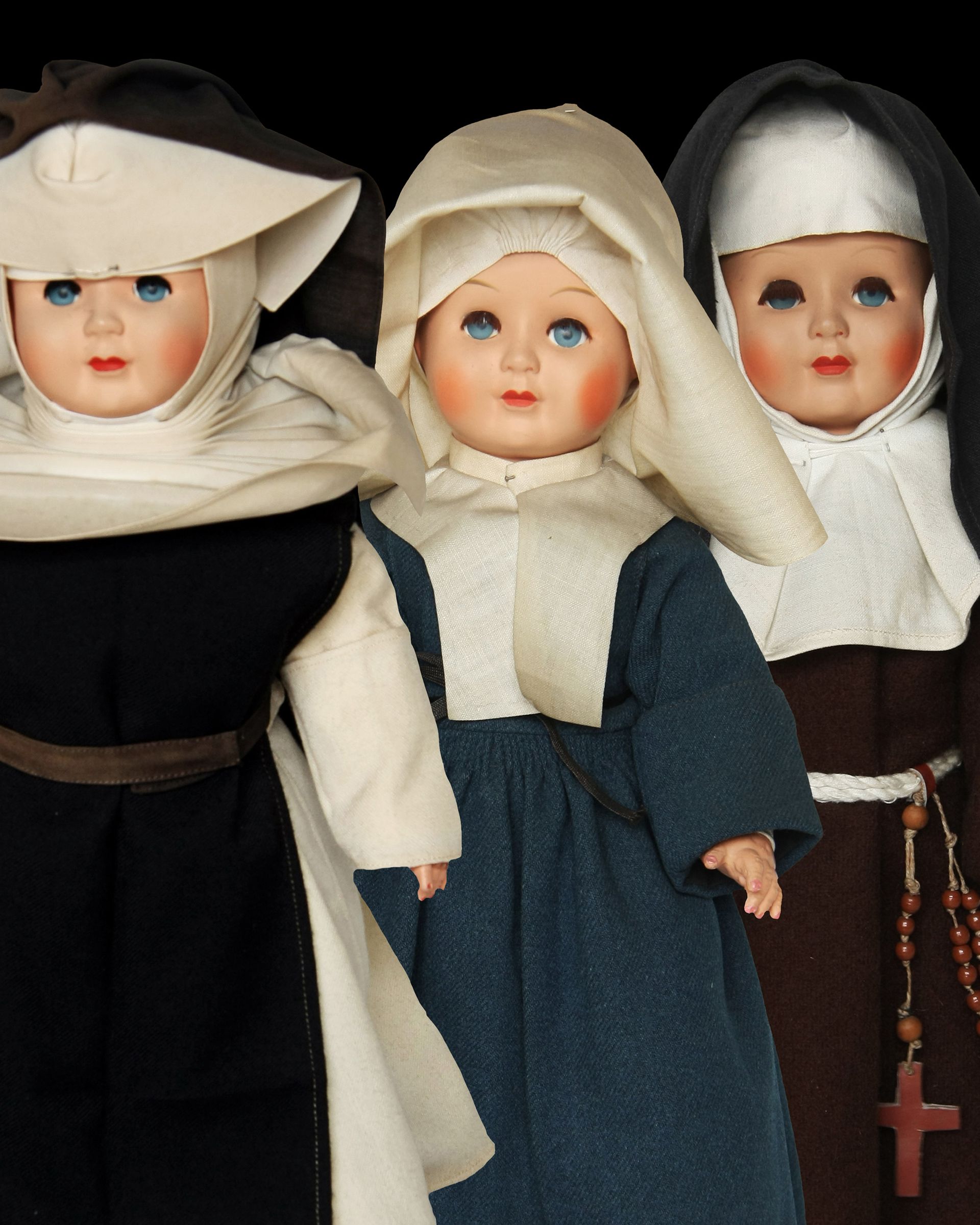 La collection de poupées religieuses de l’église Sainte-Gertrude à Wetteren.