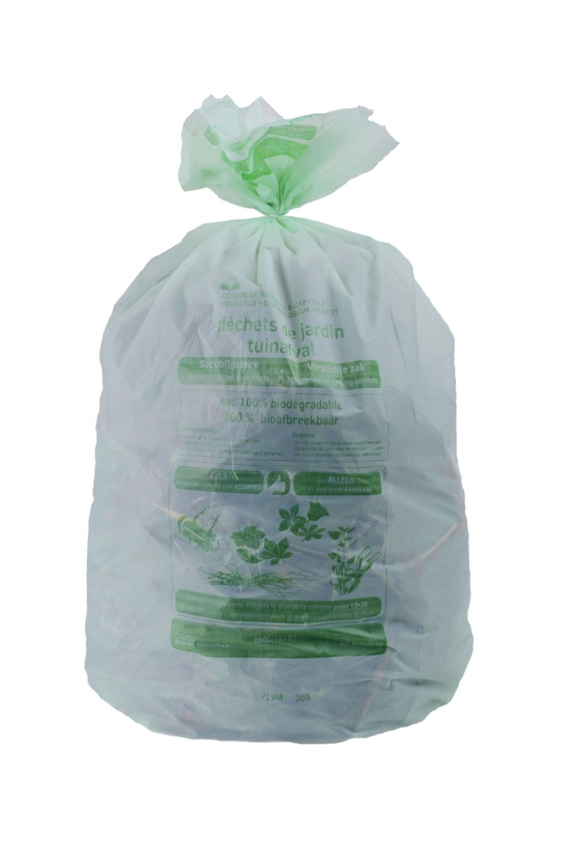 Les sacs verts biodégradables de Bruxelles-Propreté sont désormais