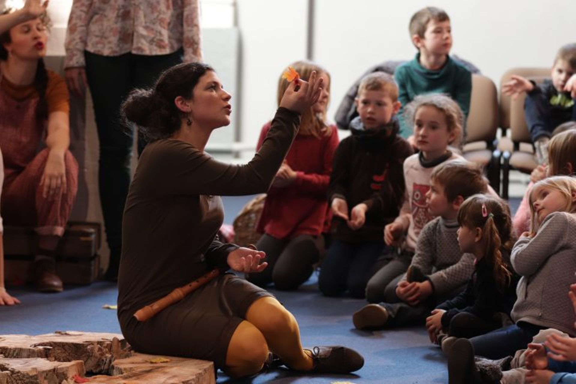 Le spectacle "Racines", spectacle pour enfants créé par le département de Pédagogie de l'IMEP autour de chansons traditionnelles.