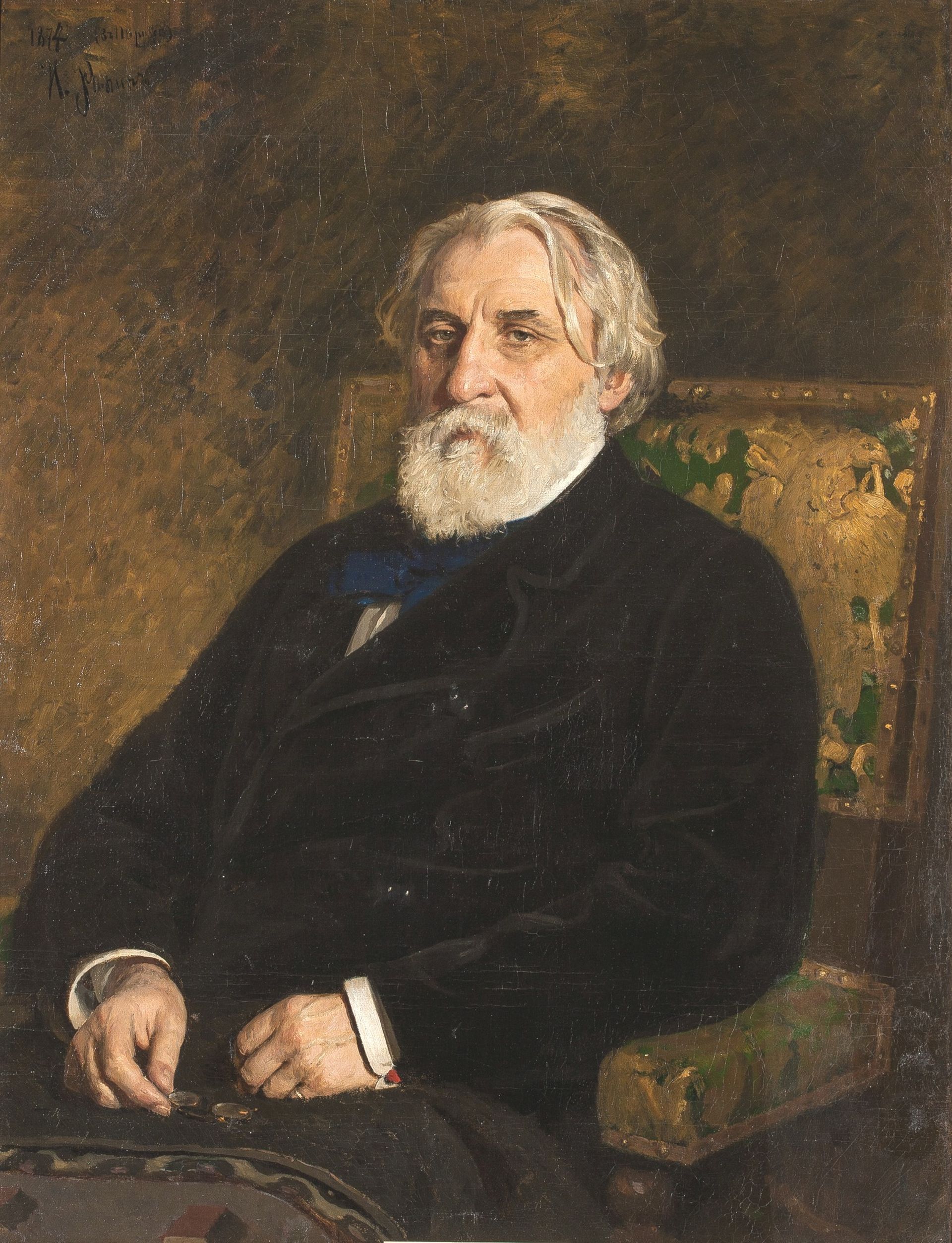 Ivan Tourgueniev par Ilia Répine (1874).