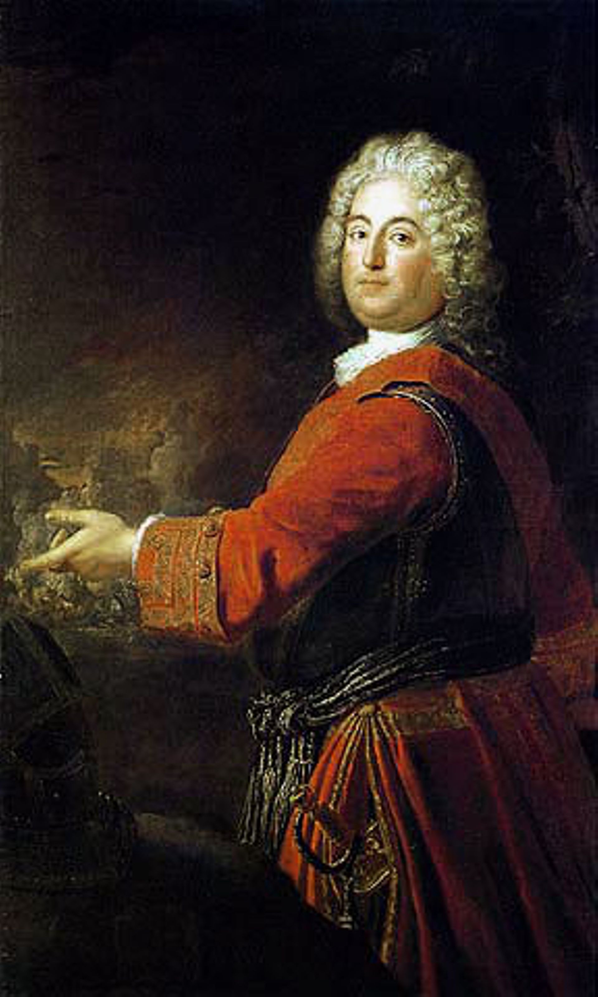 Portrait de Christian Ludwig, margrave de Brandebourg peint par Antoine Pesne (1710)