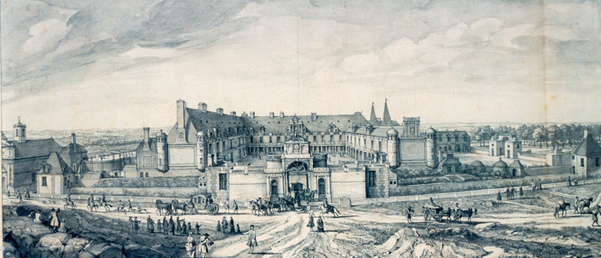 Le château d’Anet au XVIIIe siècle…