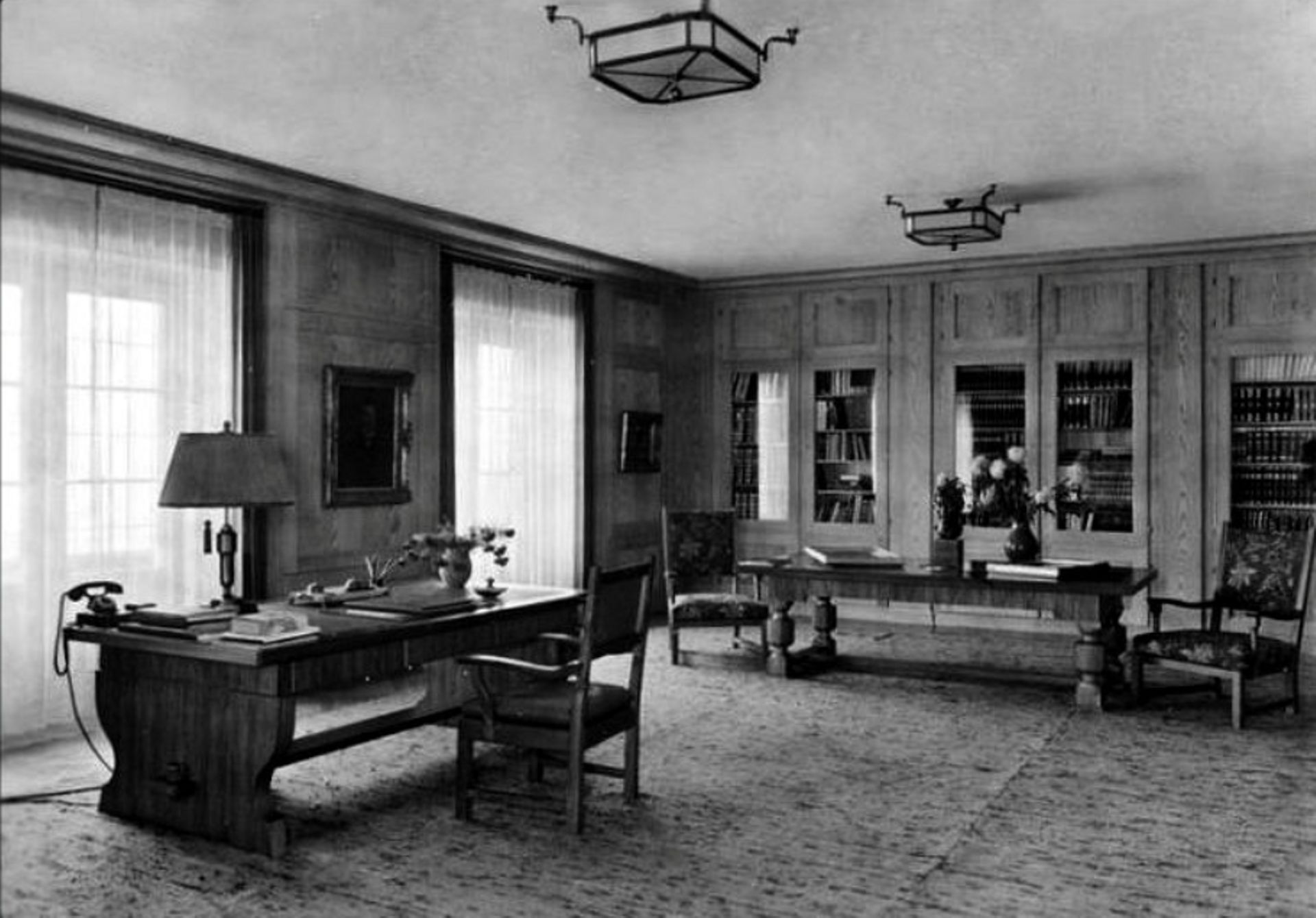 Le bureau d'Adolph Hitler au Berghof
