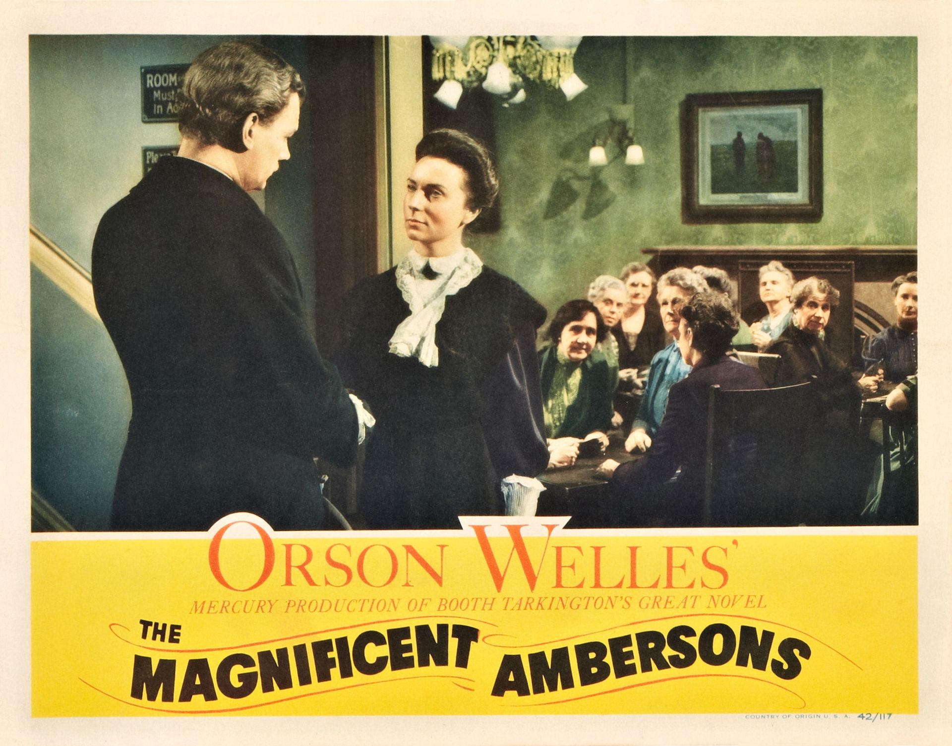 Affiche promotionnelle du film "la splendeur des Amberson"