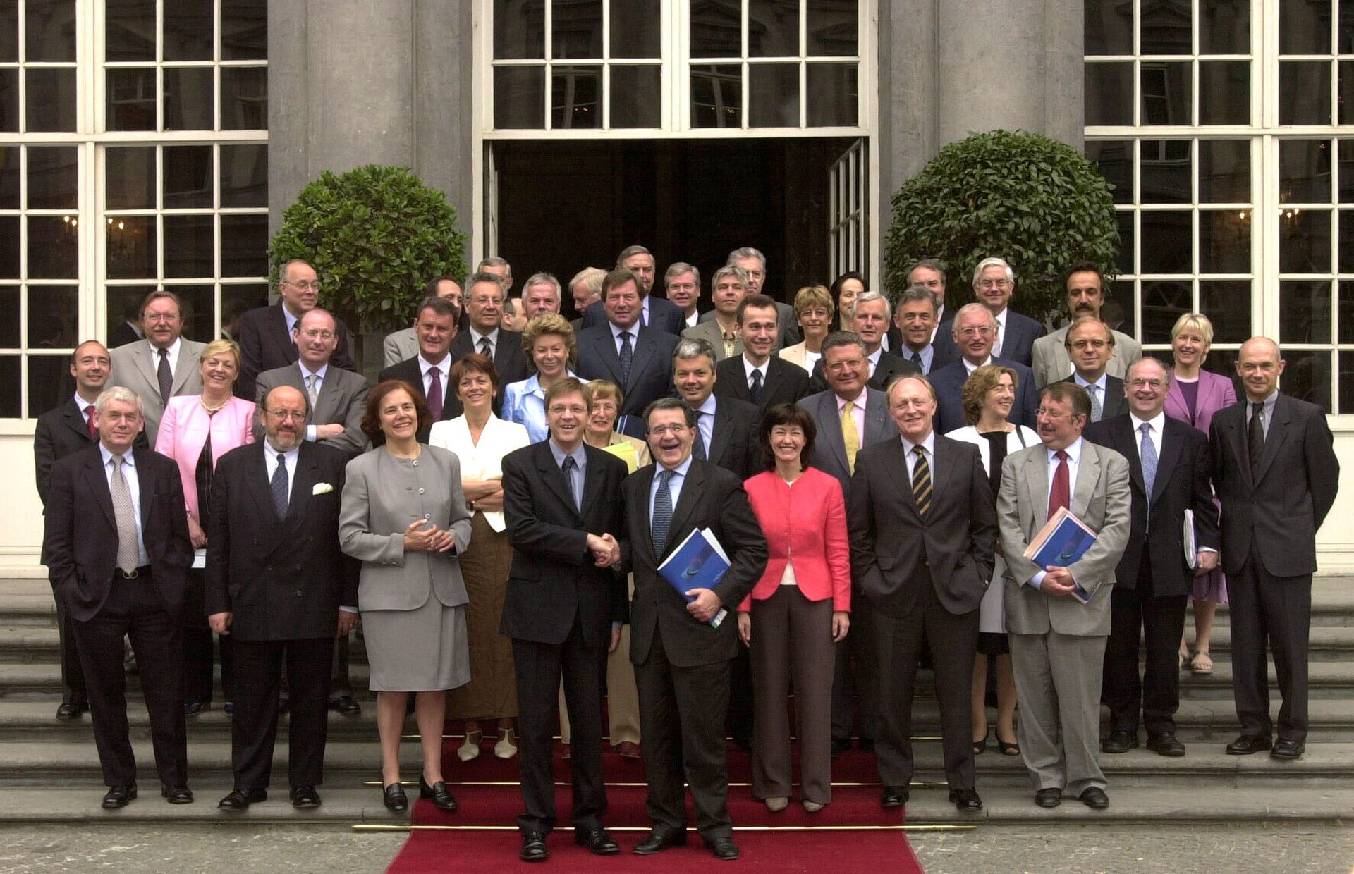 Photo prise lors de la présidence belge de l'Union européenne en 2001.