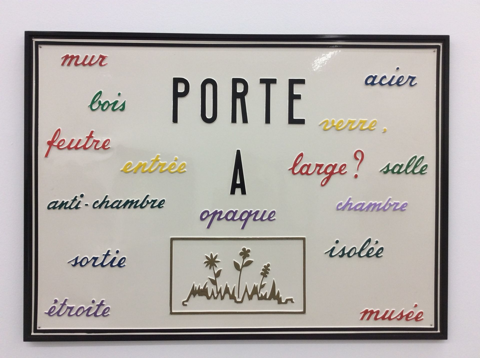 Marcel Broodthaers, Poème industriel, 2