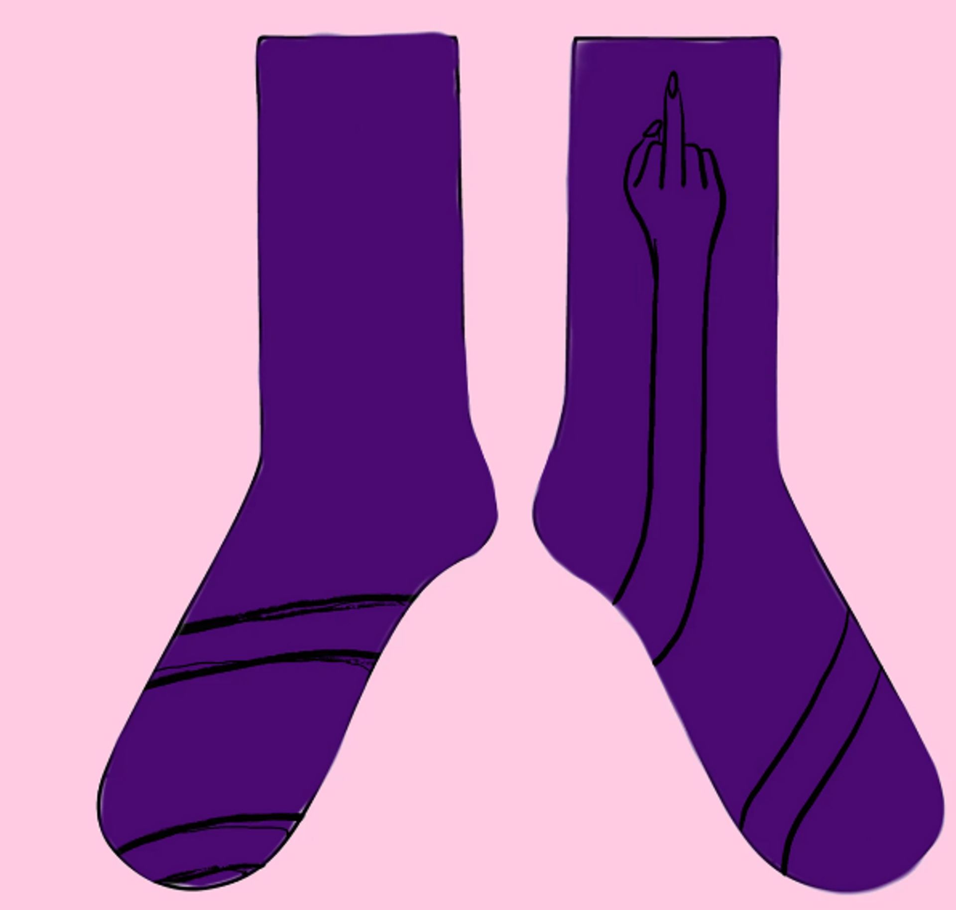 La paire de chaussettes féministe du mois de juin est signée Angèle chez Socksial Club