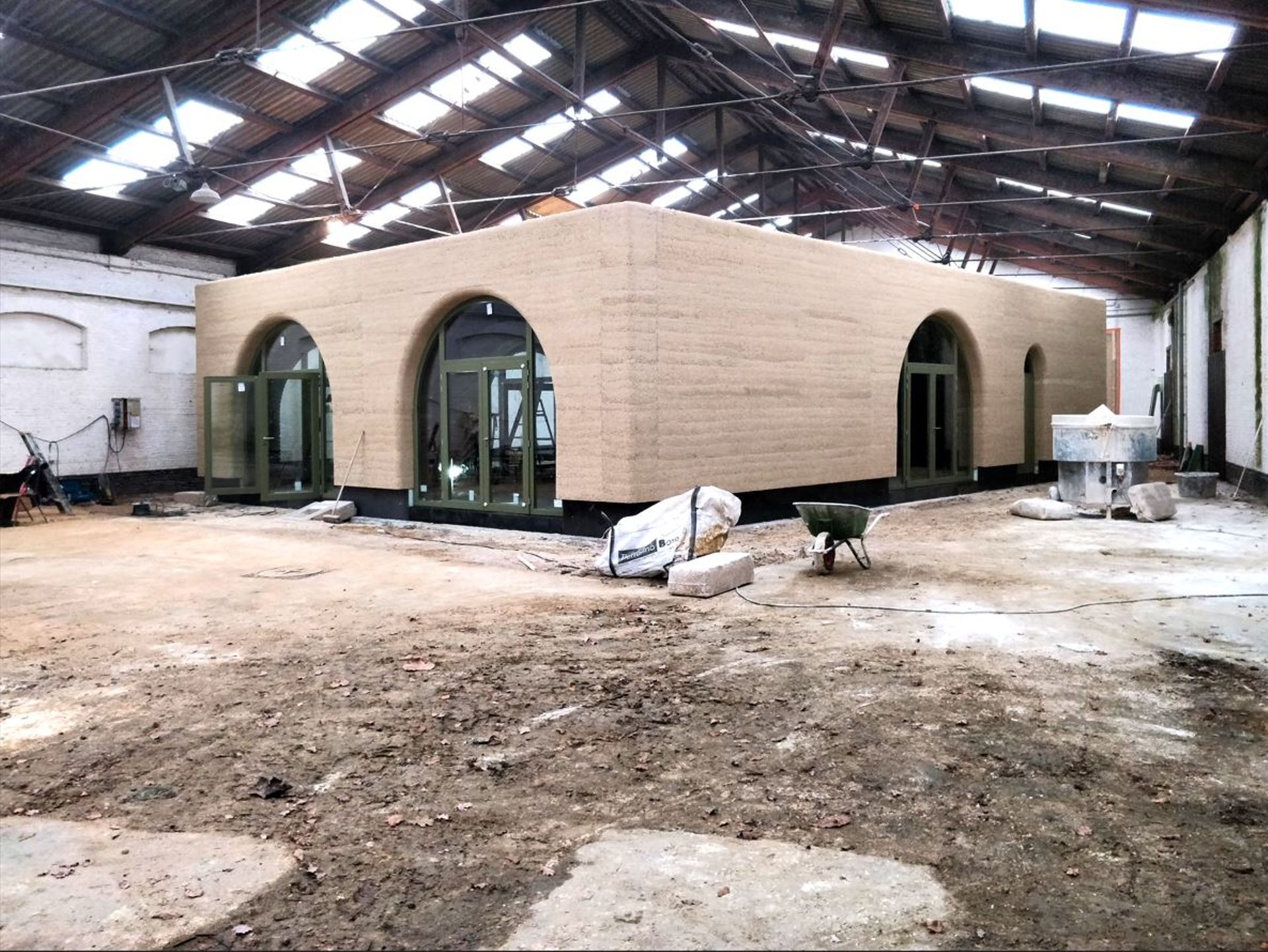 Processus de construction d’un pavillon près d’Anvers observé au sein de l’agence bruxelloise BC architects, 2018