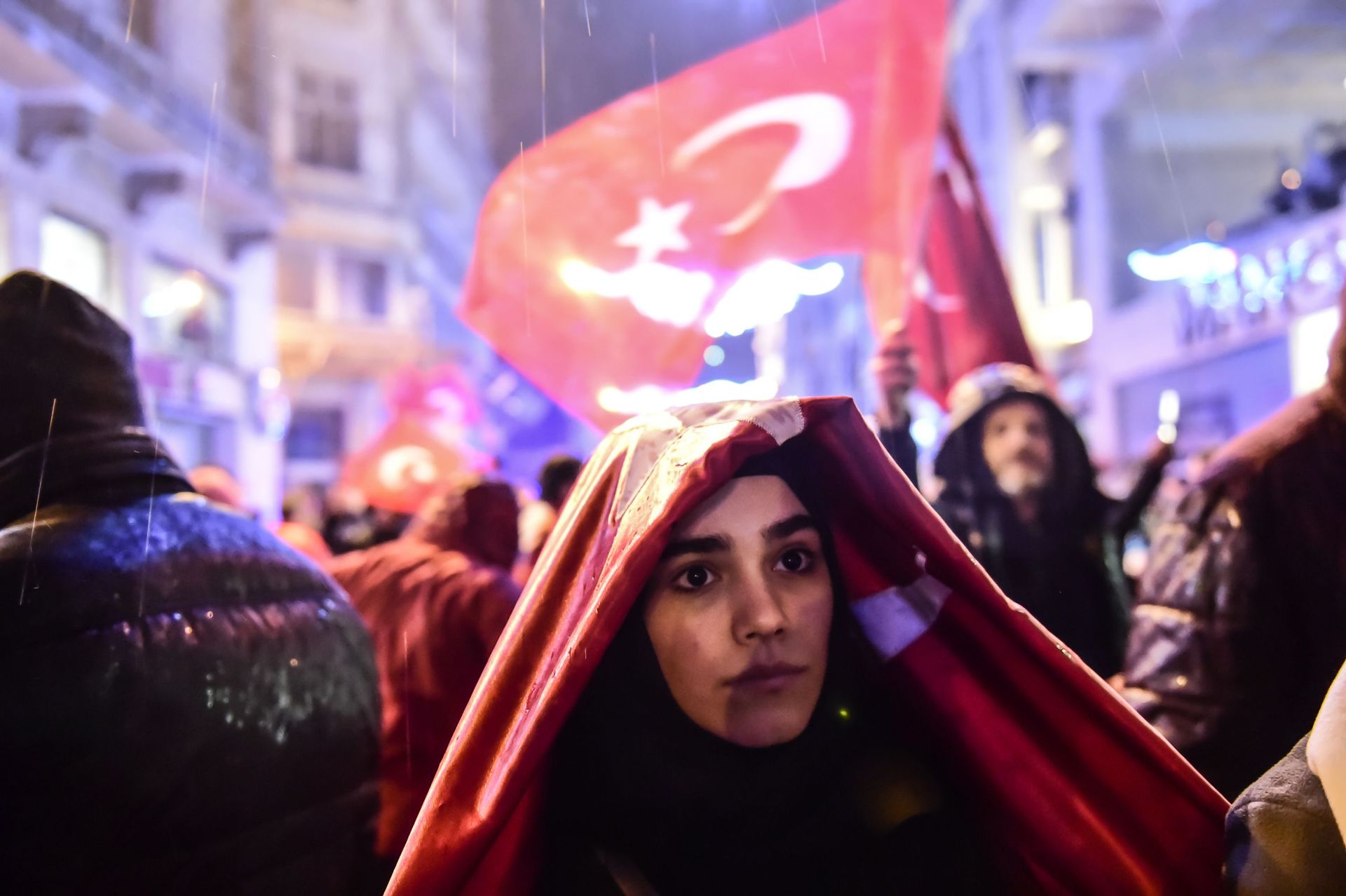 Manifestants à Istanbul