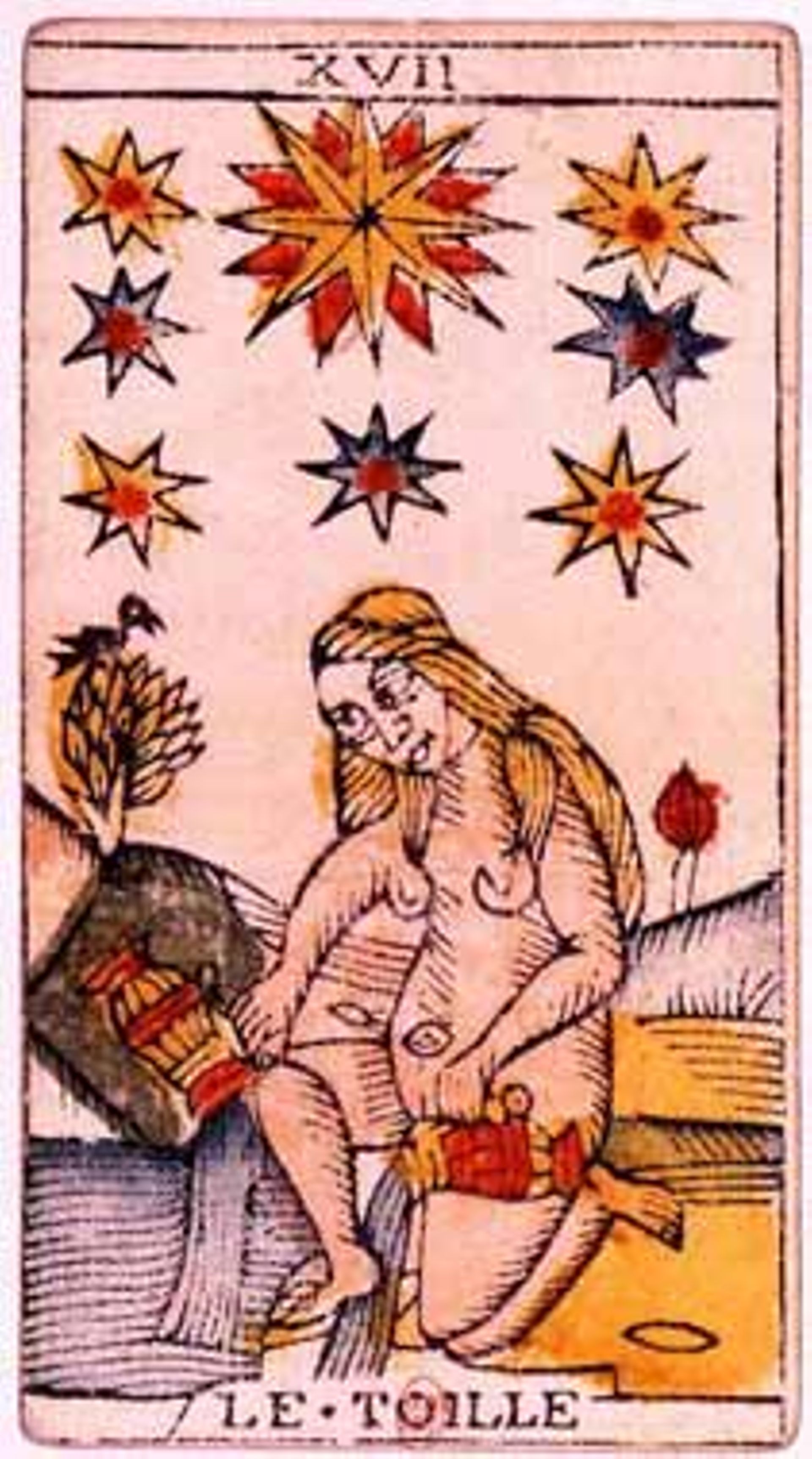 Le numéro 17, l'Étoile, du jeu de Jean Dodal (début XVIIIe siècle)