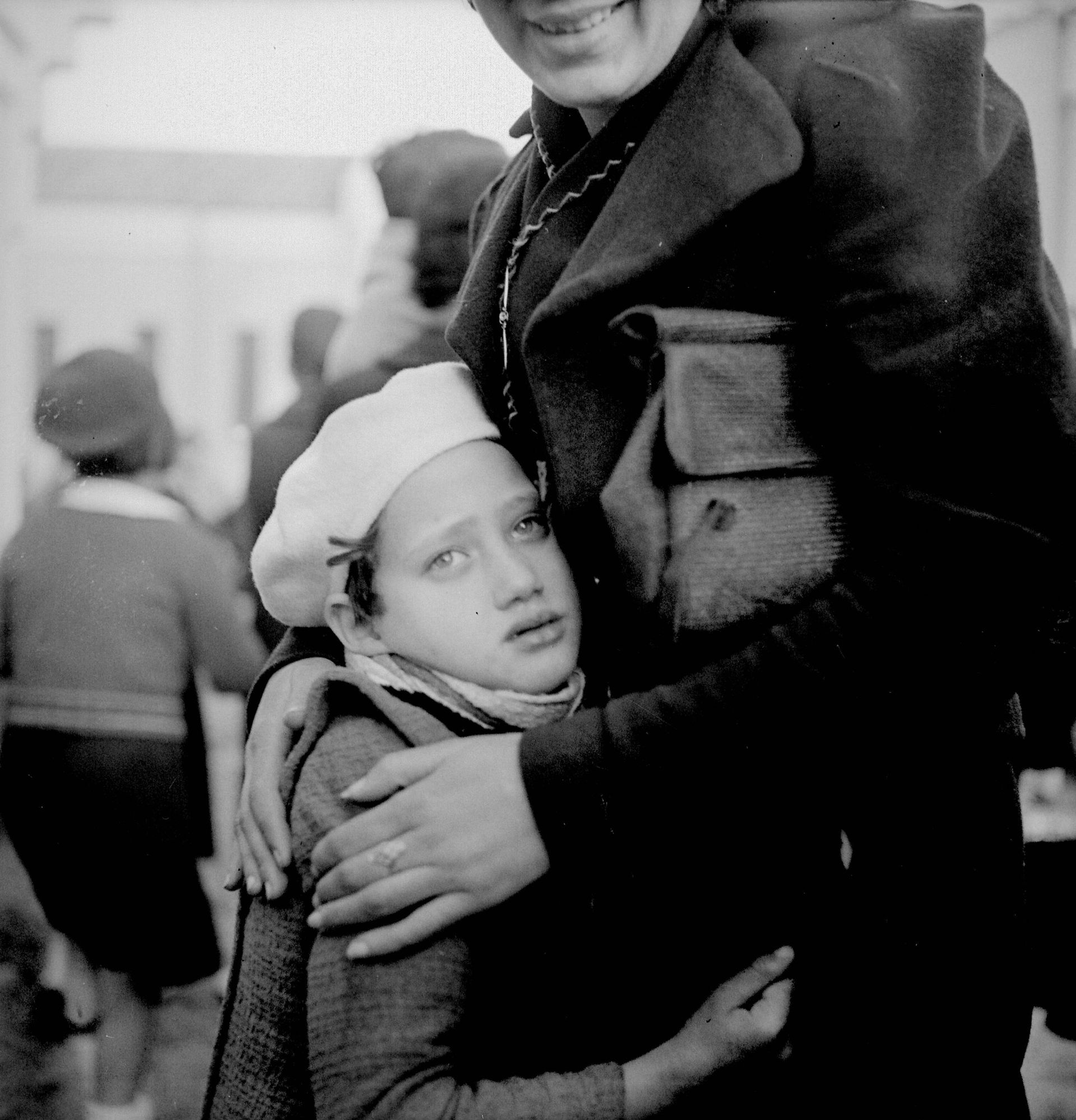 En France, des réfugiés Espagnols fuyant la guerre civile, en février 1939.  