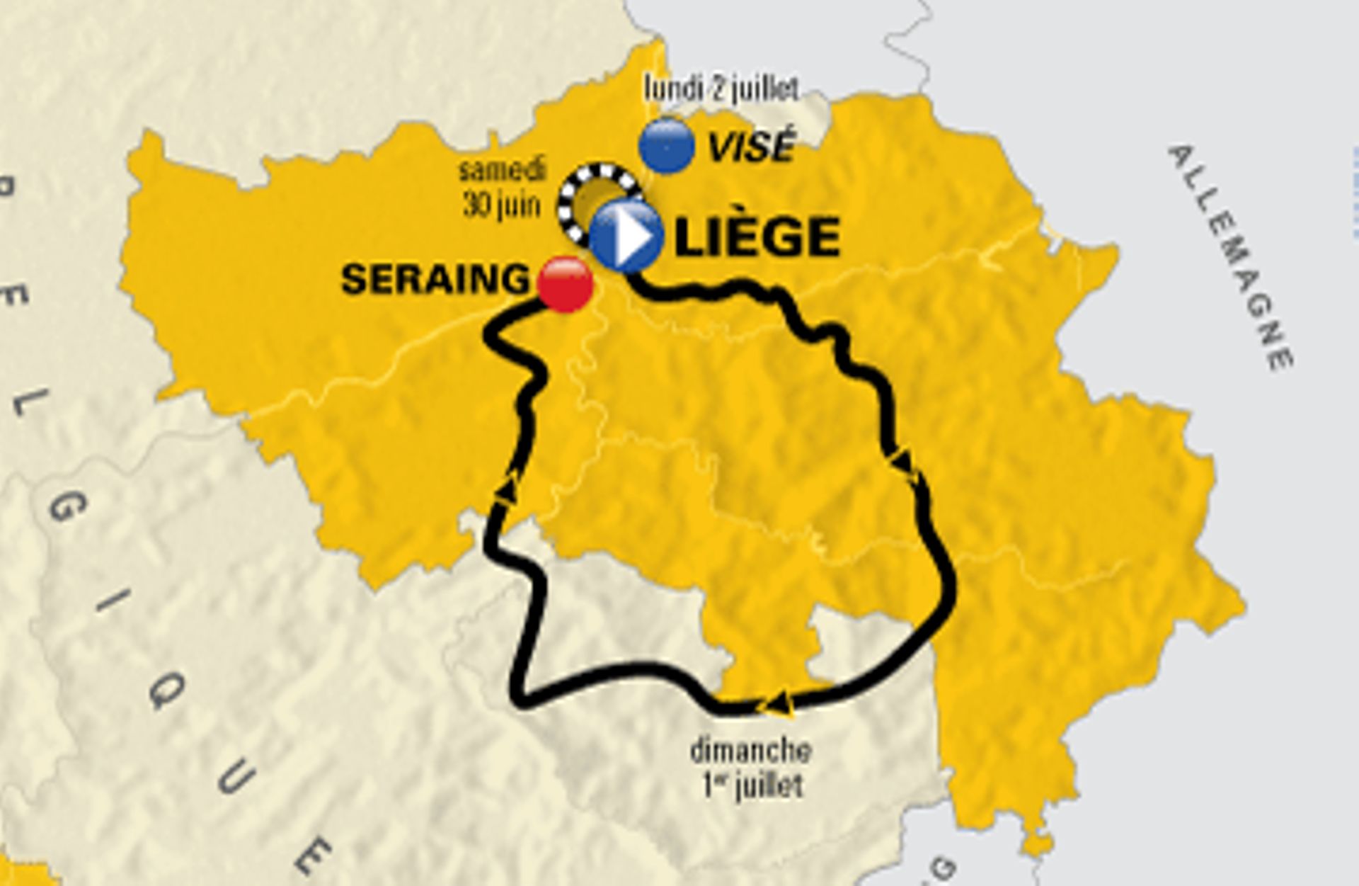 Tour de France à Liège: le plan de mobilité a été présenté 