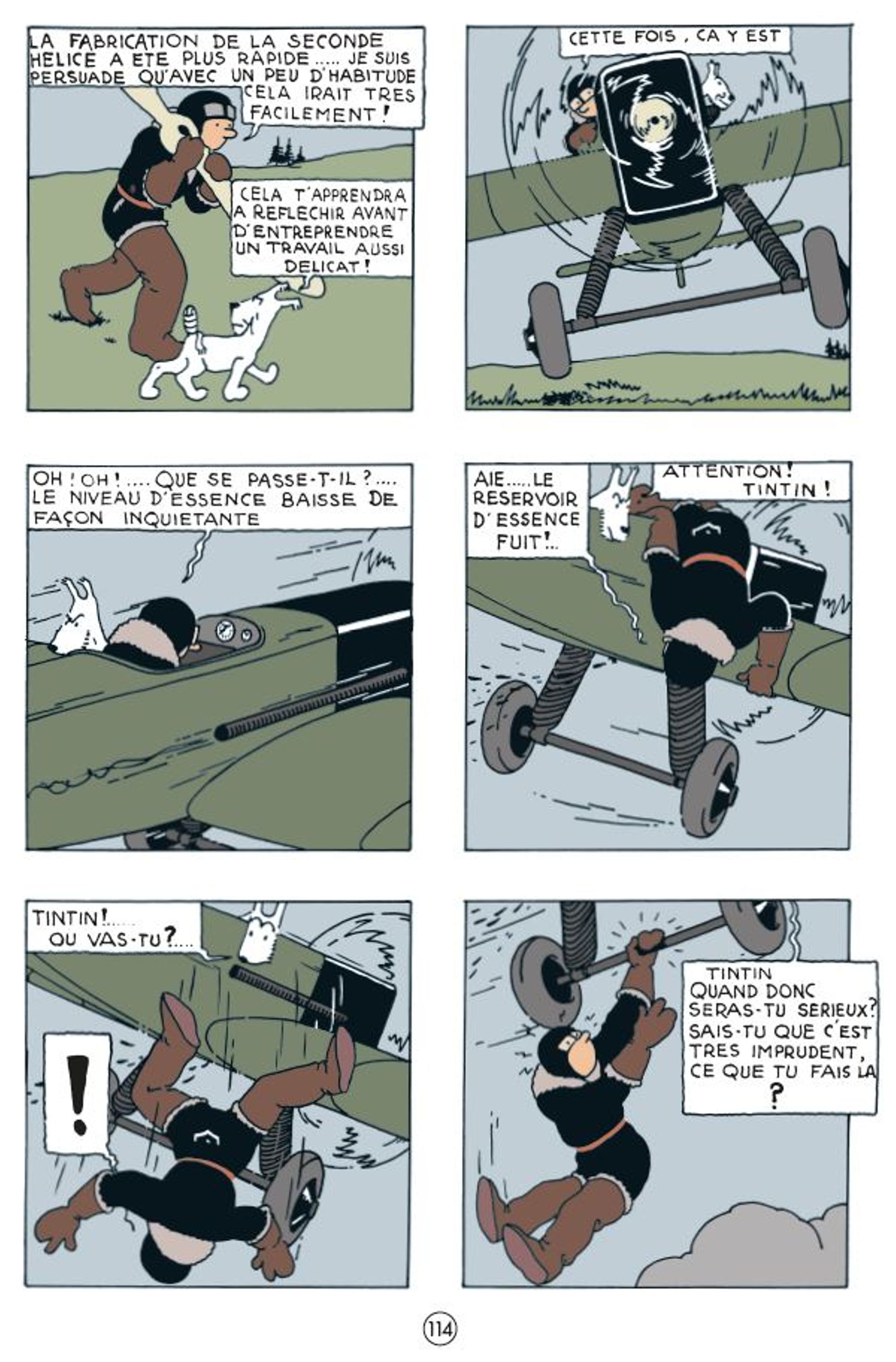 Voici les premières planches de "Tintin au pays des Soviets" en couleurs