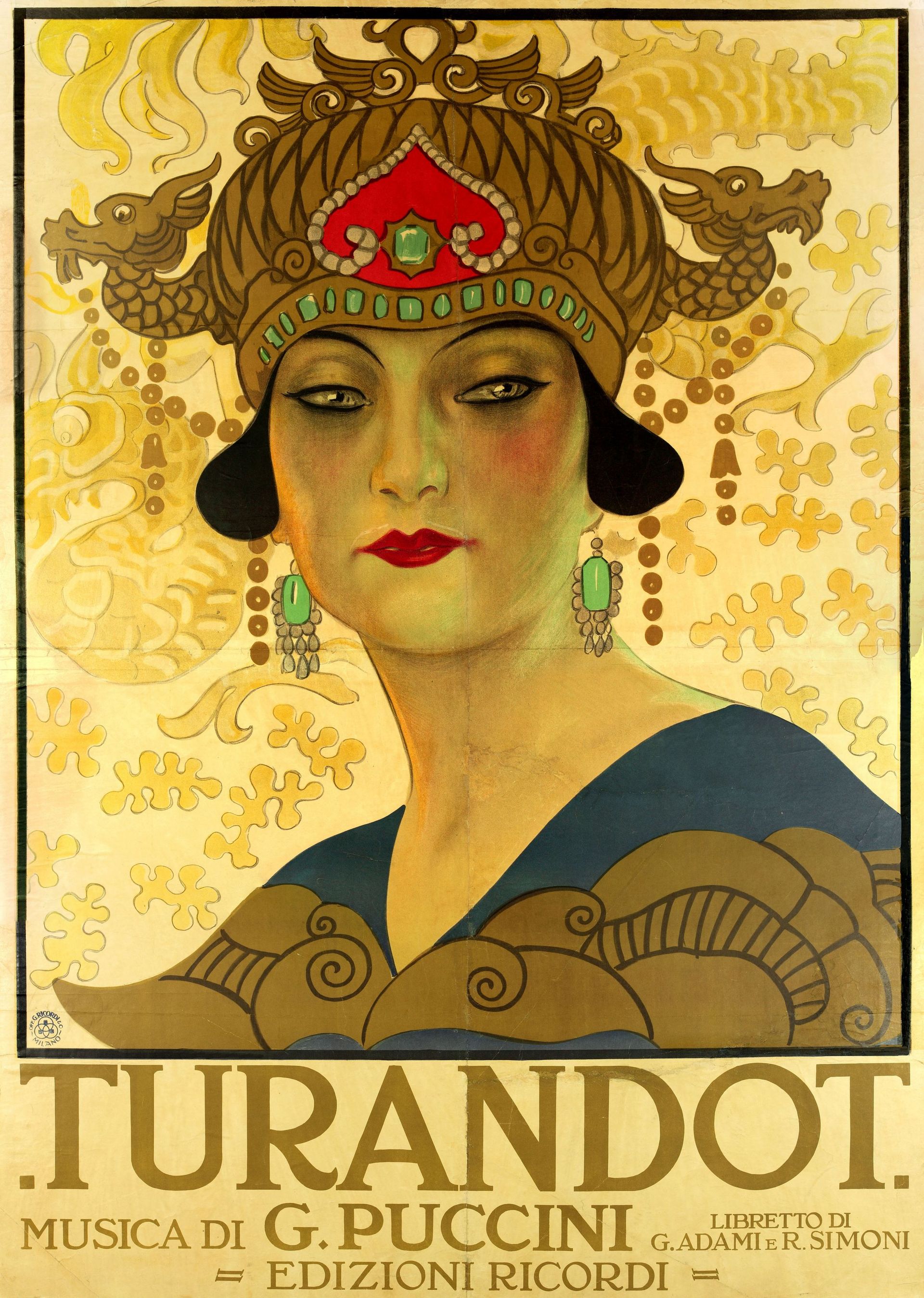 Poster For The Opera Turandot At The Teatro Alla Scala