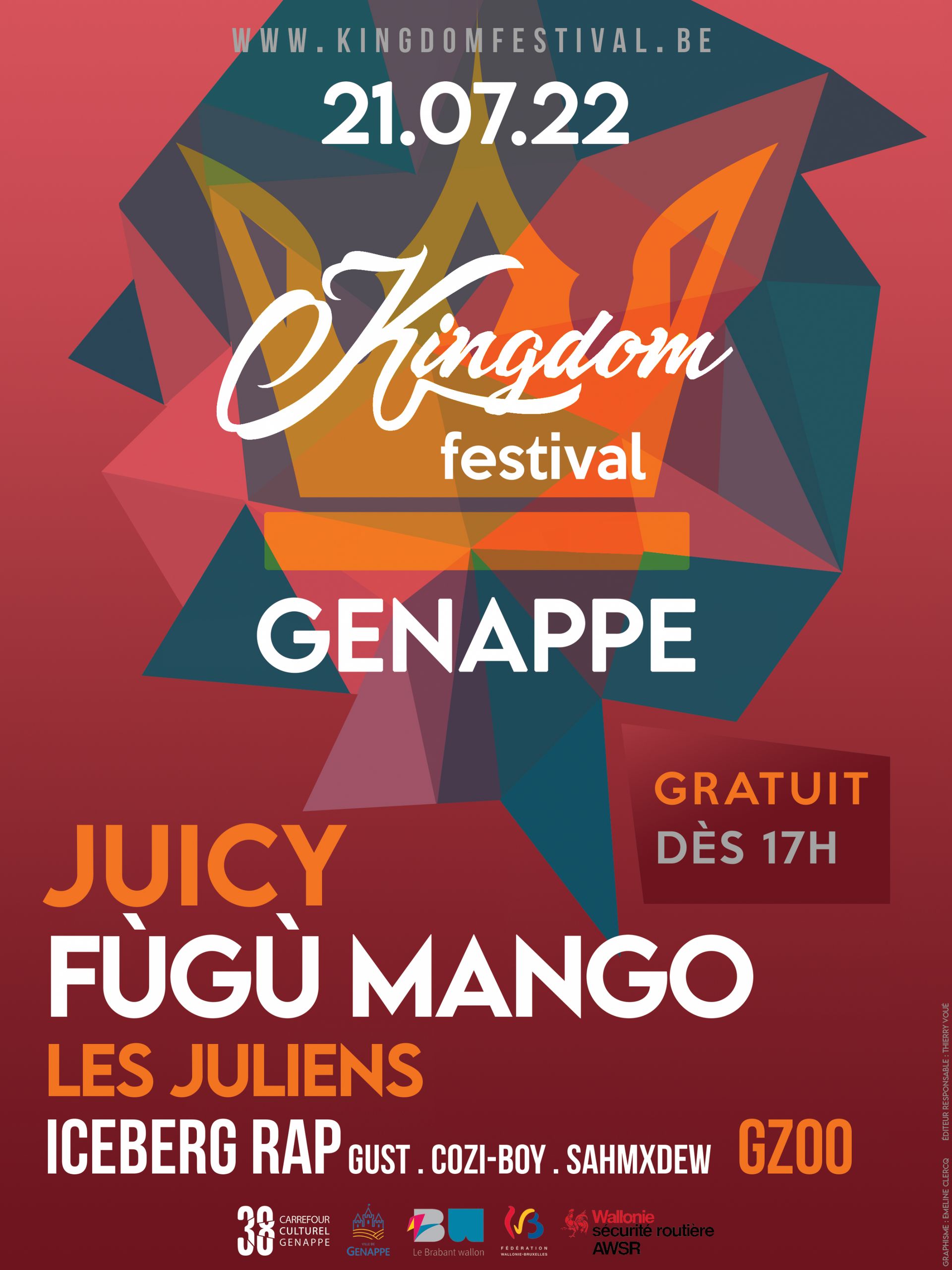Le KINGDOM festival de Geneppe revient le 21 juillet.