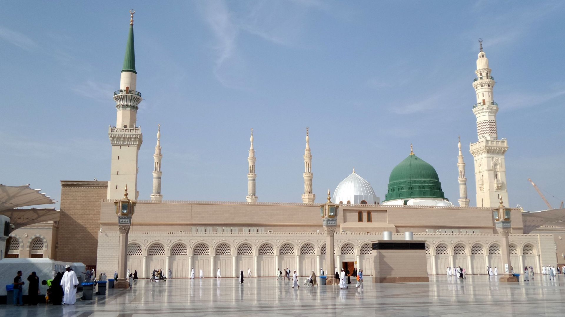 À Médine, la mosquée du Prophète où est inhumé Mohammed 