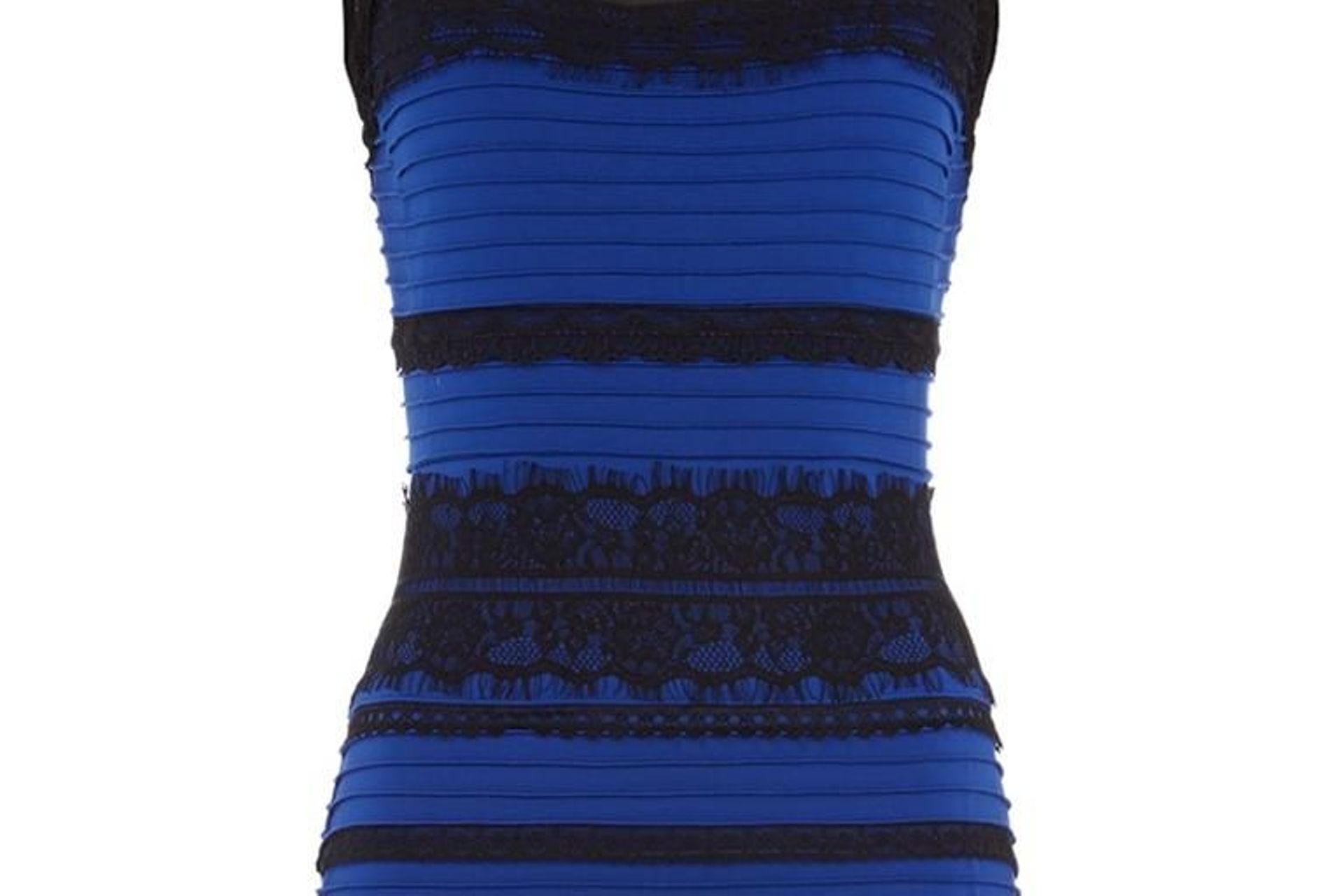 la vrai robe... Bleue et noire