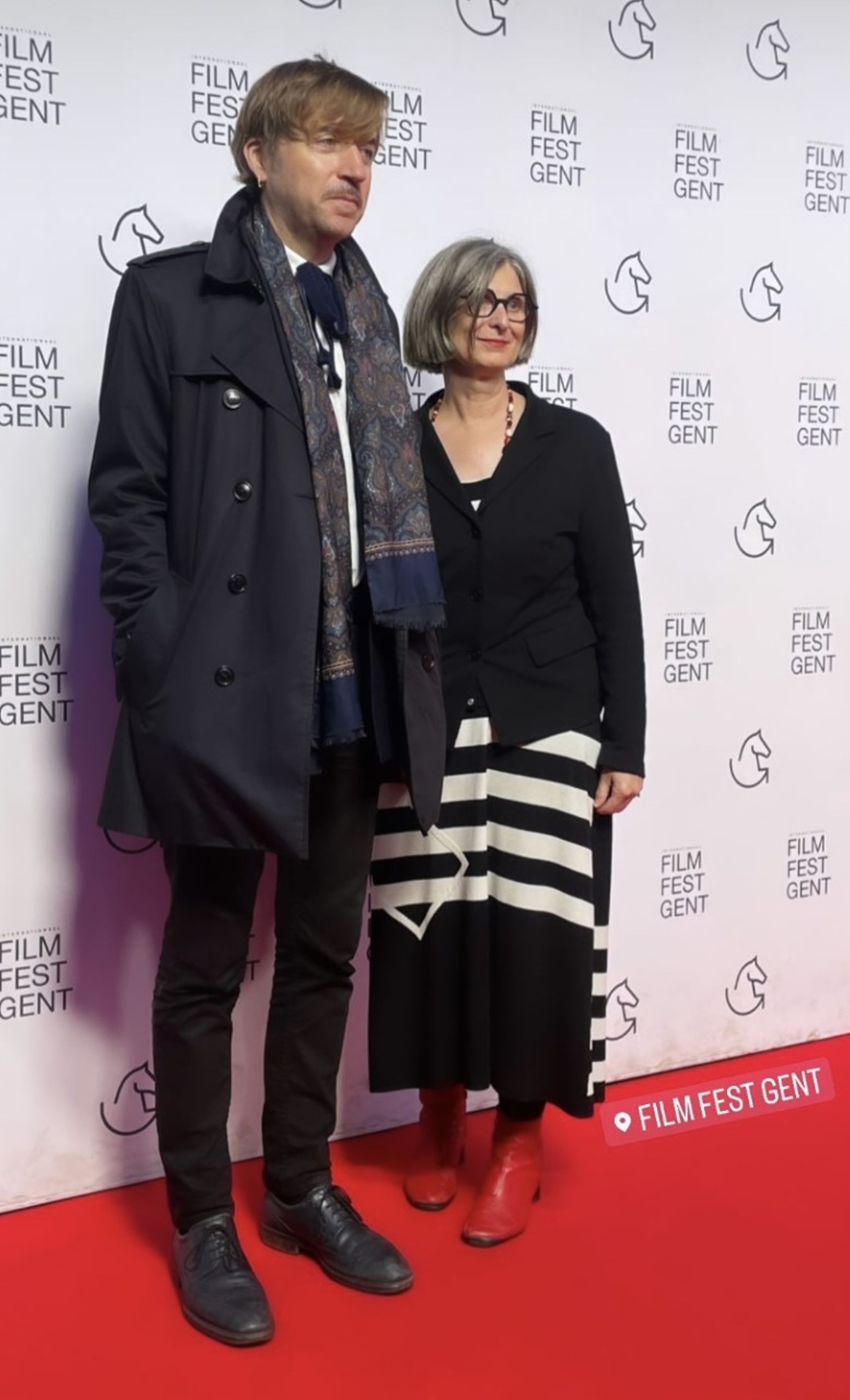 Tinne Bral au Festival de Gand avec le réalisateur de Pacifiction, Albert Serra. 