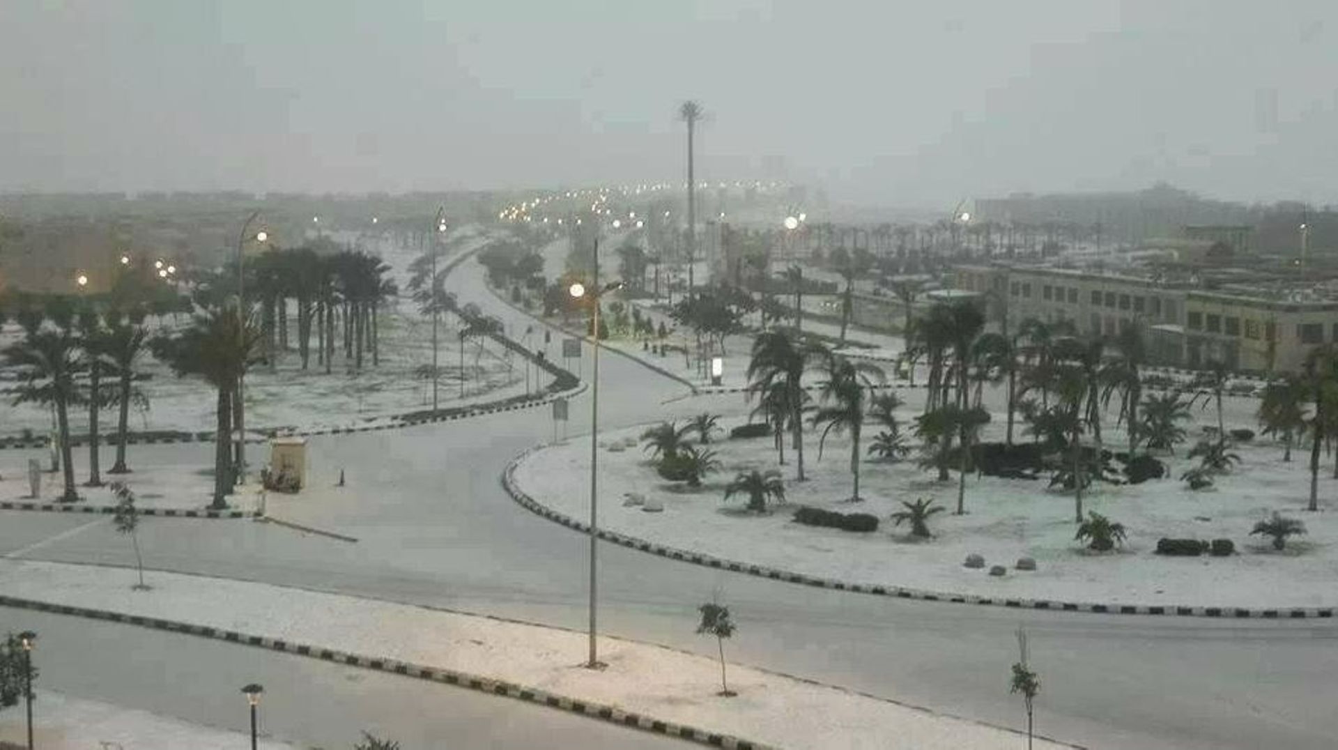 Il a neigé sur le Caire pour la première fois en 112 ans