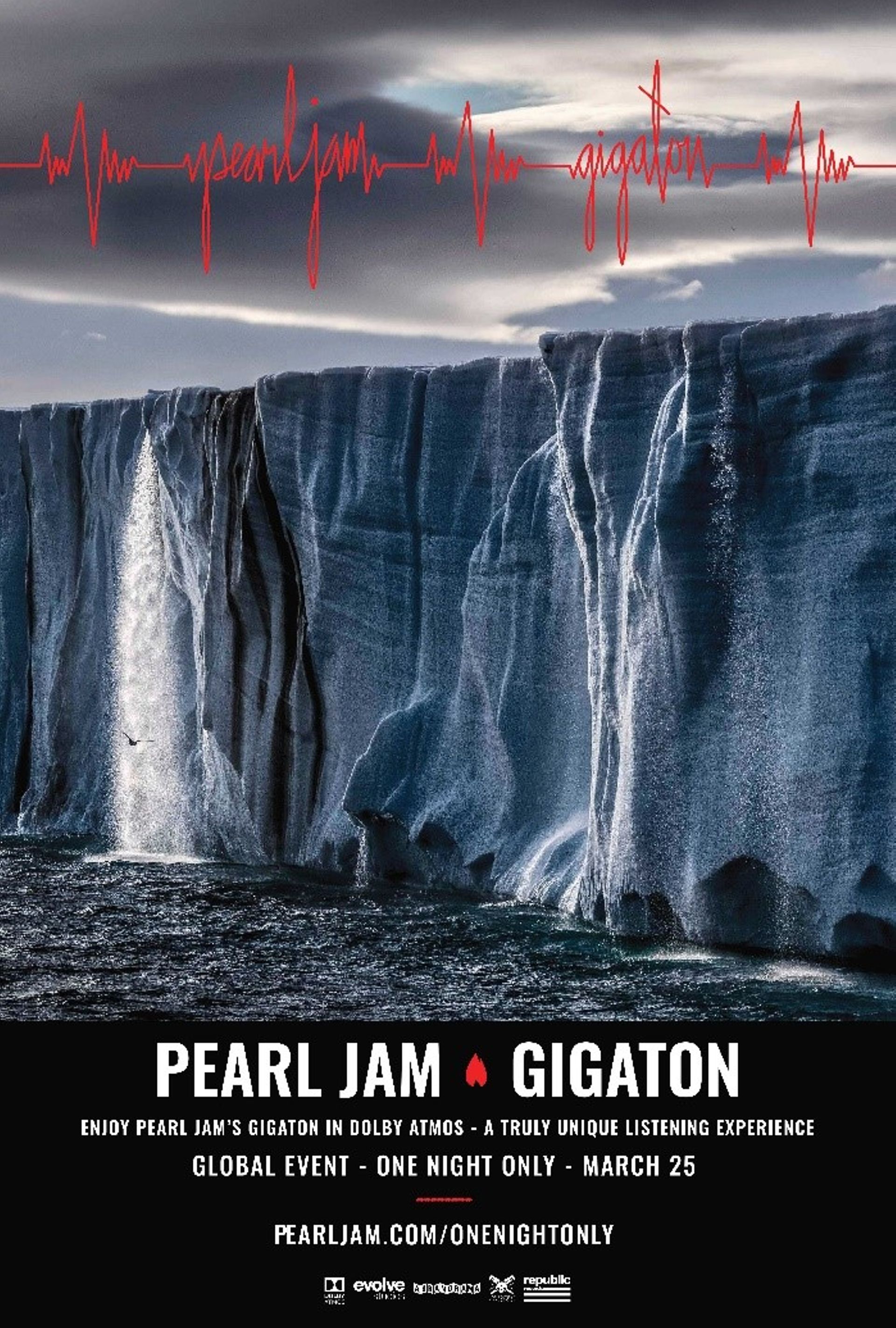 Pearl Jam présentera son nouvel album "Gigaton" au cinéma