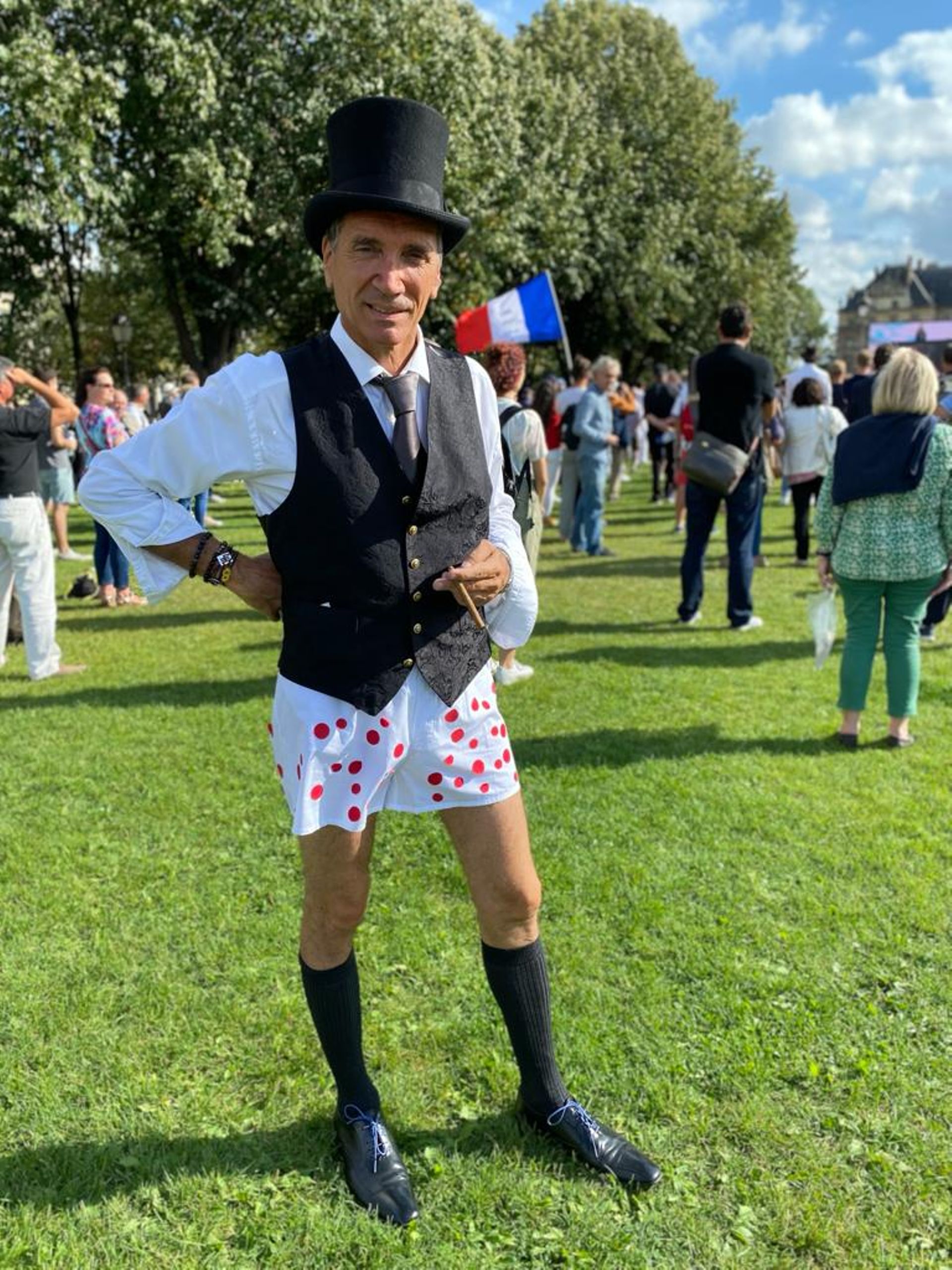 Dans le public, hommage au "Guignolo"