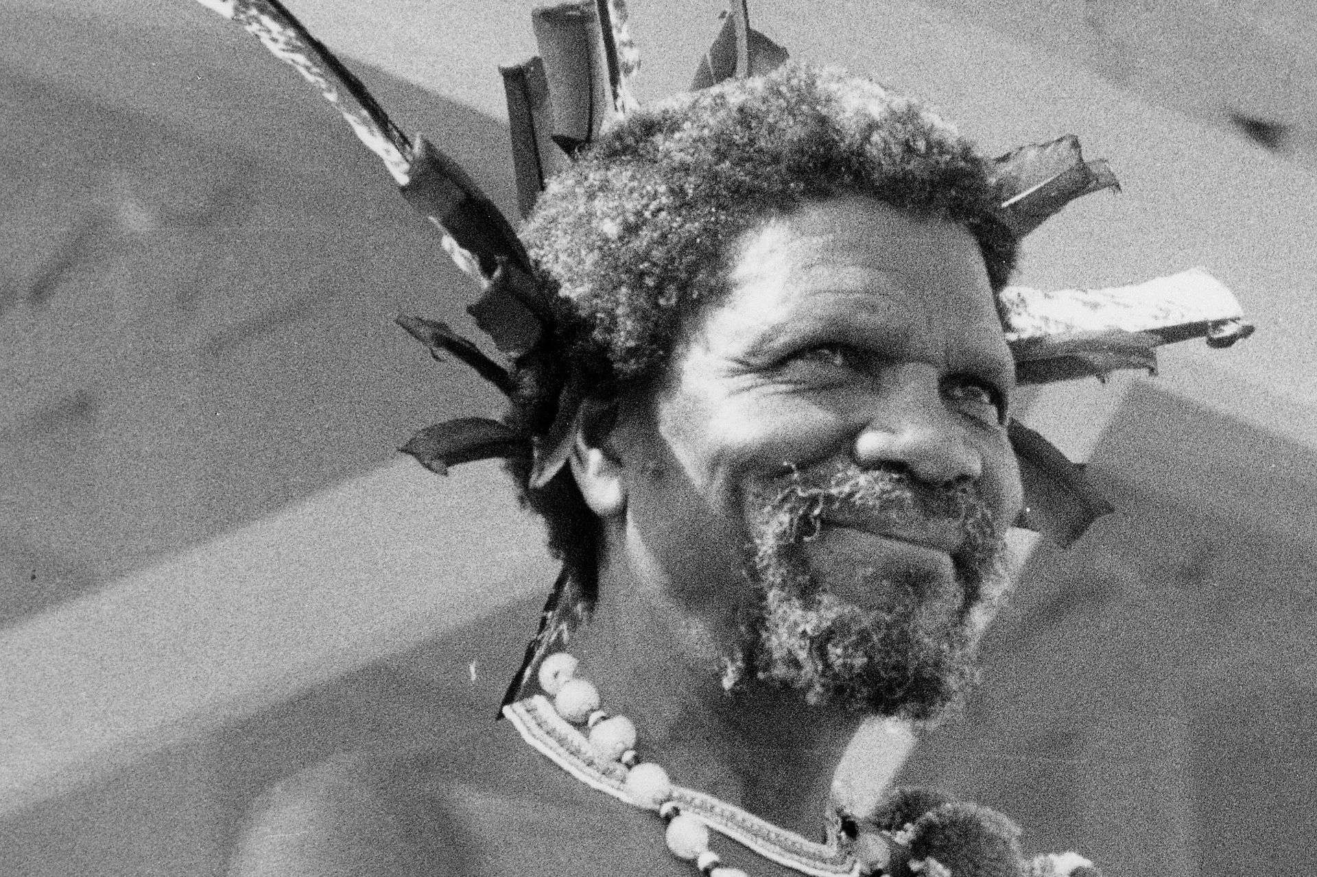 Le roi Sobhuza II du Swaziland.