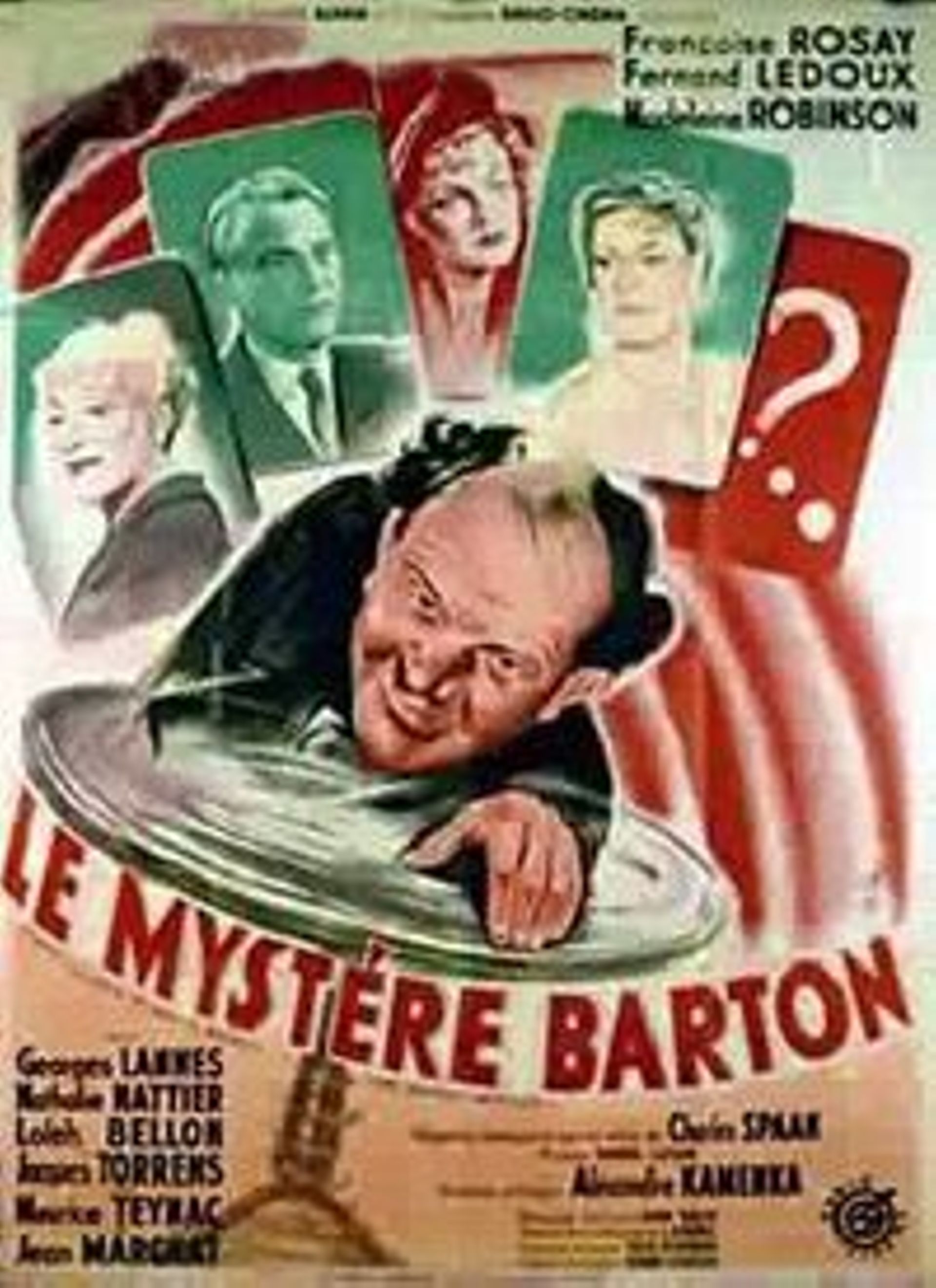 Affiche du films « Le Mystère Barton ». 