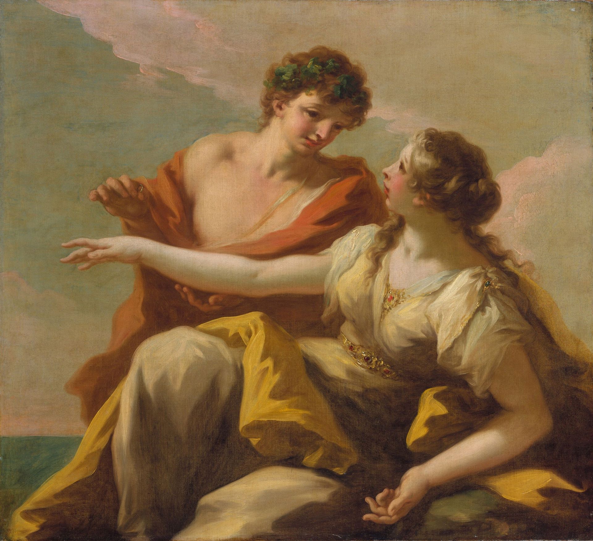 Ariane et Dionysos, peinture de Giovanni Antonio Pellegrini 