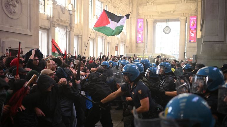 Grèves et manifestations à Rome, Florence ou Palerme, violents heurts à Milan : l'Italie se lève pour soutenir Gaza