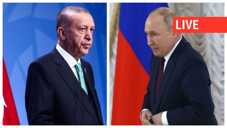 Direct - Guerre en Ukraine : rencontre entre Vladimir Poutine et Recep Tayyip Erdogan autour de l'accord céréalier
