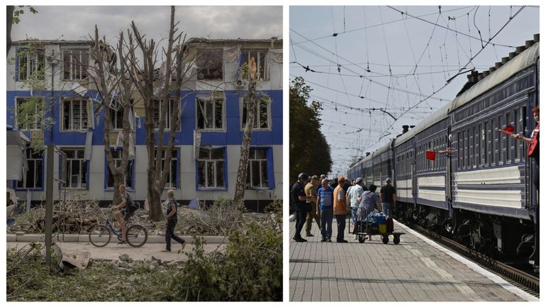 Guerre en Ukraine : face à l'avancée russe, les adieux d'Ukrainiens de Pokrovsk à leur 