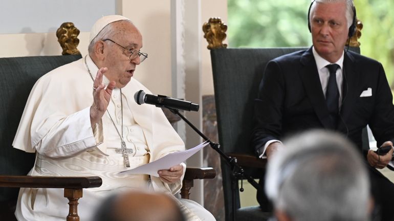 Discours du pape au château de Laeken : 