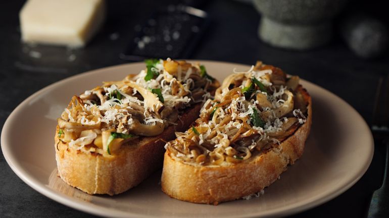 Recette Carlo: Toast aux champignons (flambé !)