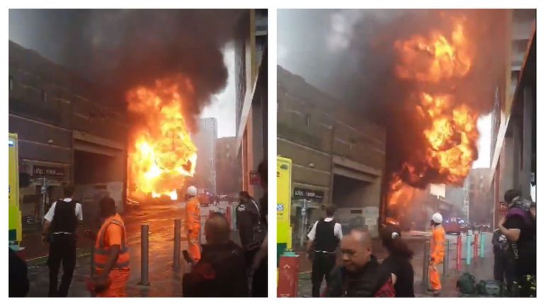 Royaume-Uni : explosion et spectaculaire incendie dans le centre de Londres